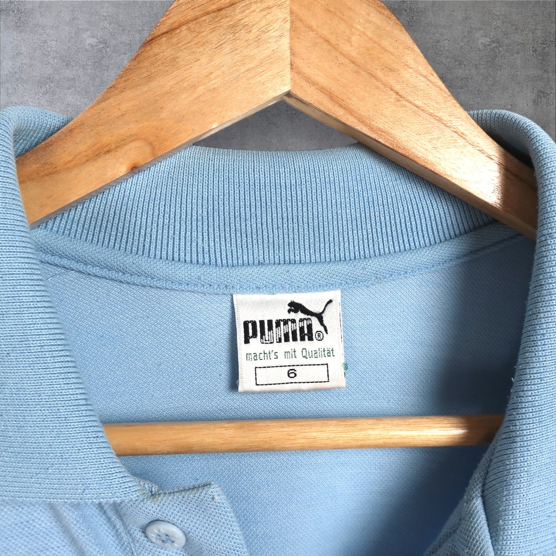 VINTAGE PUMA POLO SHIRT - M