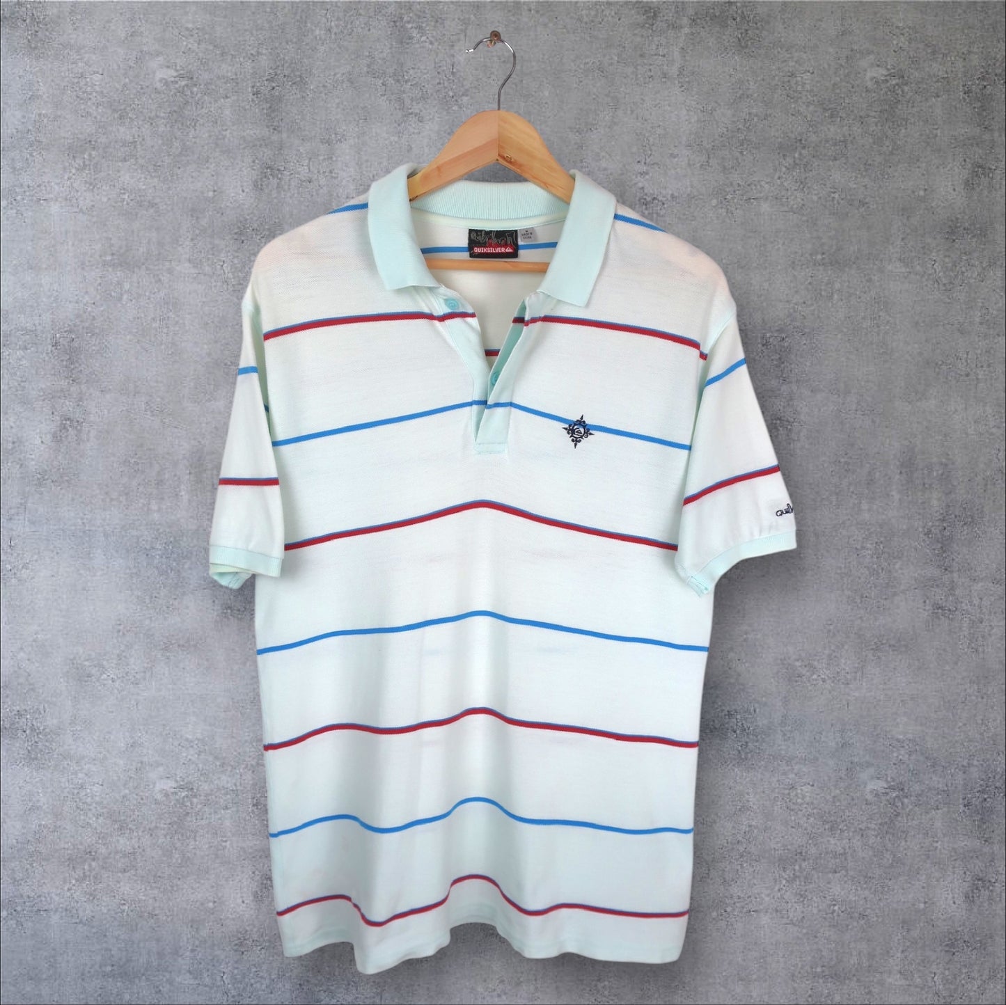VINTAGE QUIKSILVER POLO SHIRT - M