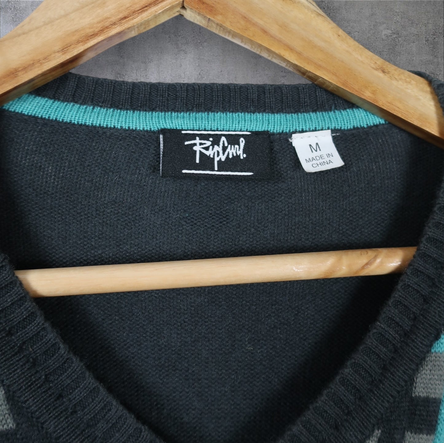 VINTAGE RIPCURL KNIT SWEATER - M