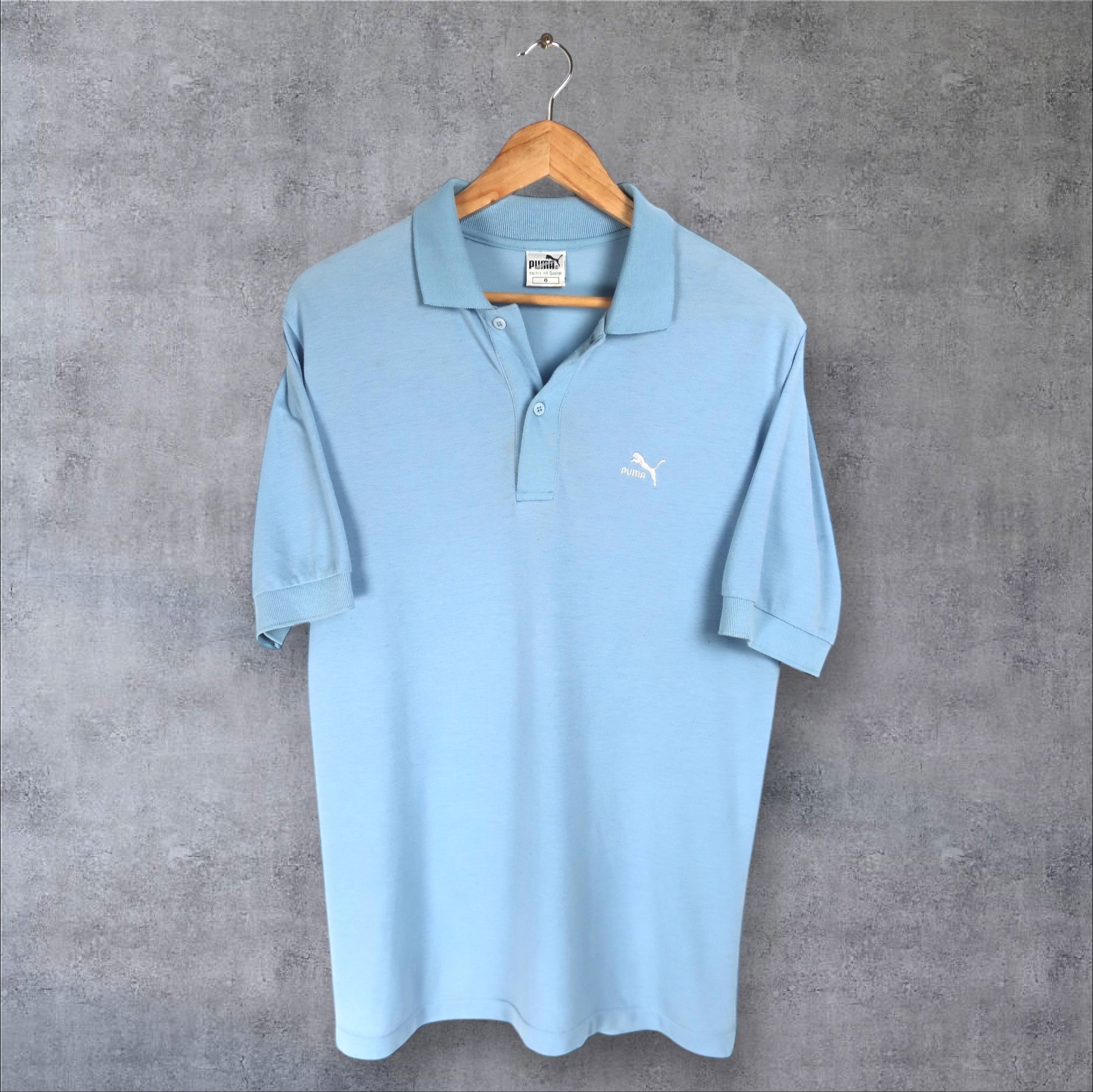 VINTAGE PUMA POLO SHIRT - M