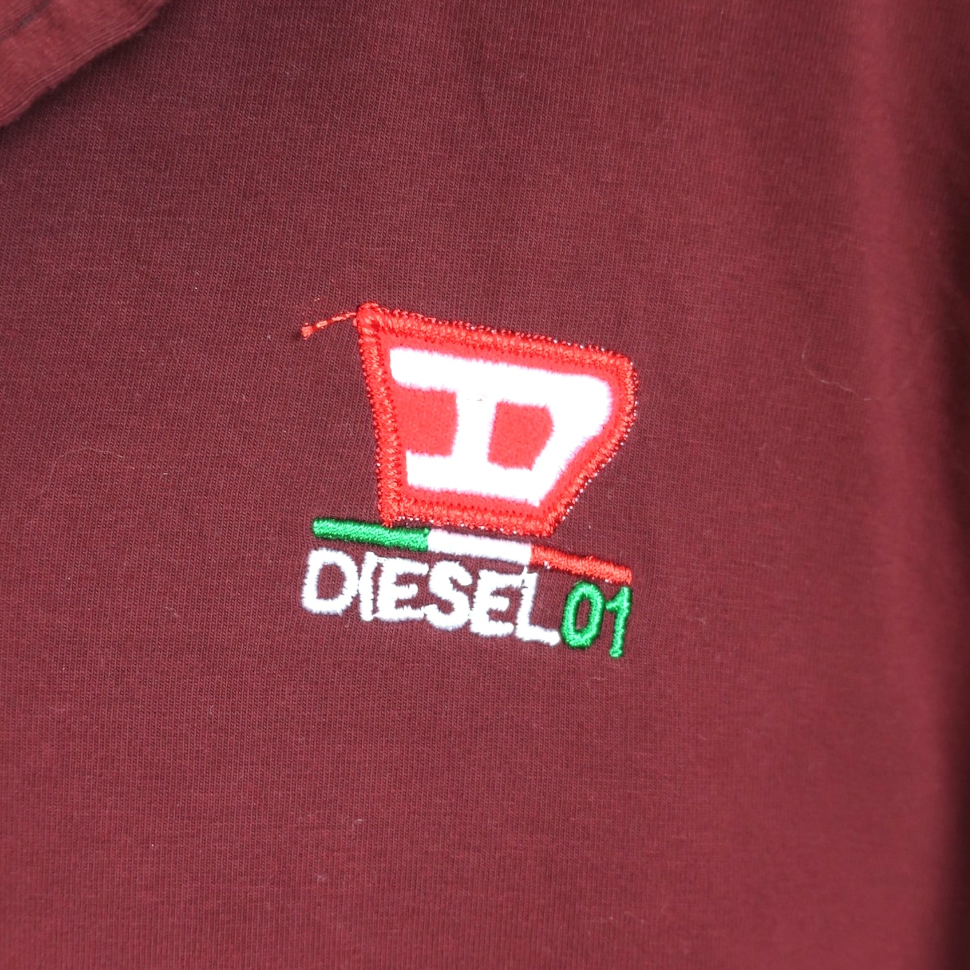 VINTAGE WMNS DIESEL POLO SHIRT - L