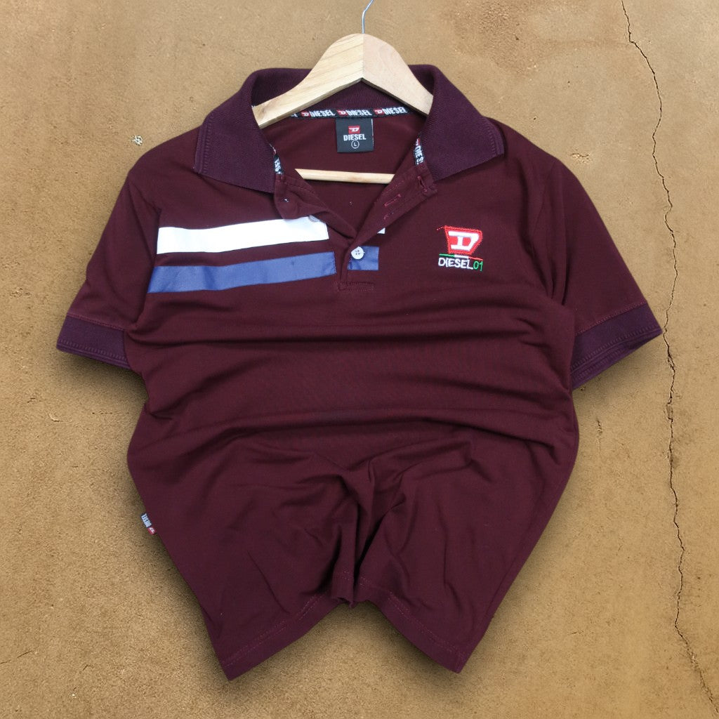 VINTAGE WMNS DIESEL POLO SHIRT - L