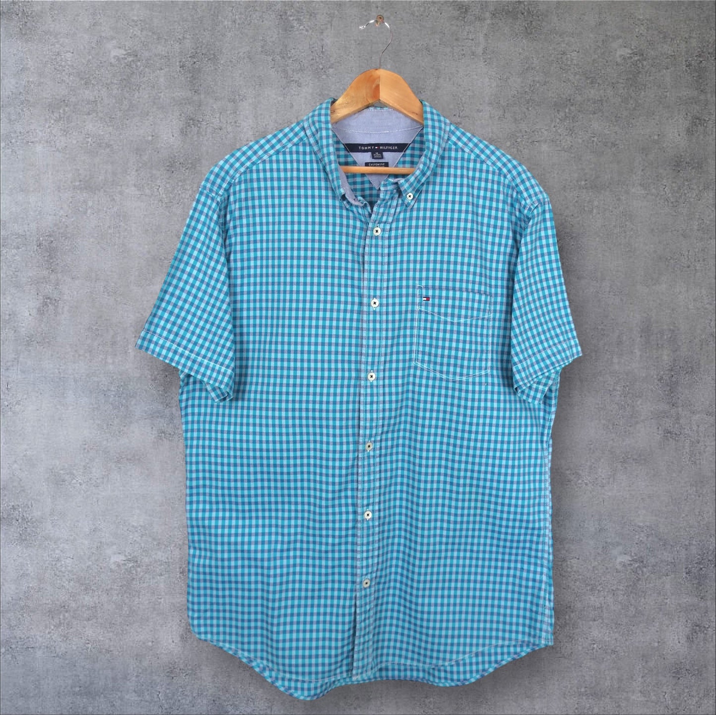VINTAGE TOMMY HILFIGER BUTTON-UP SHIRT - XL
