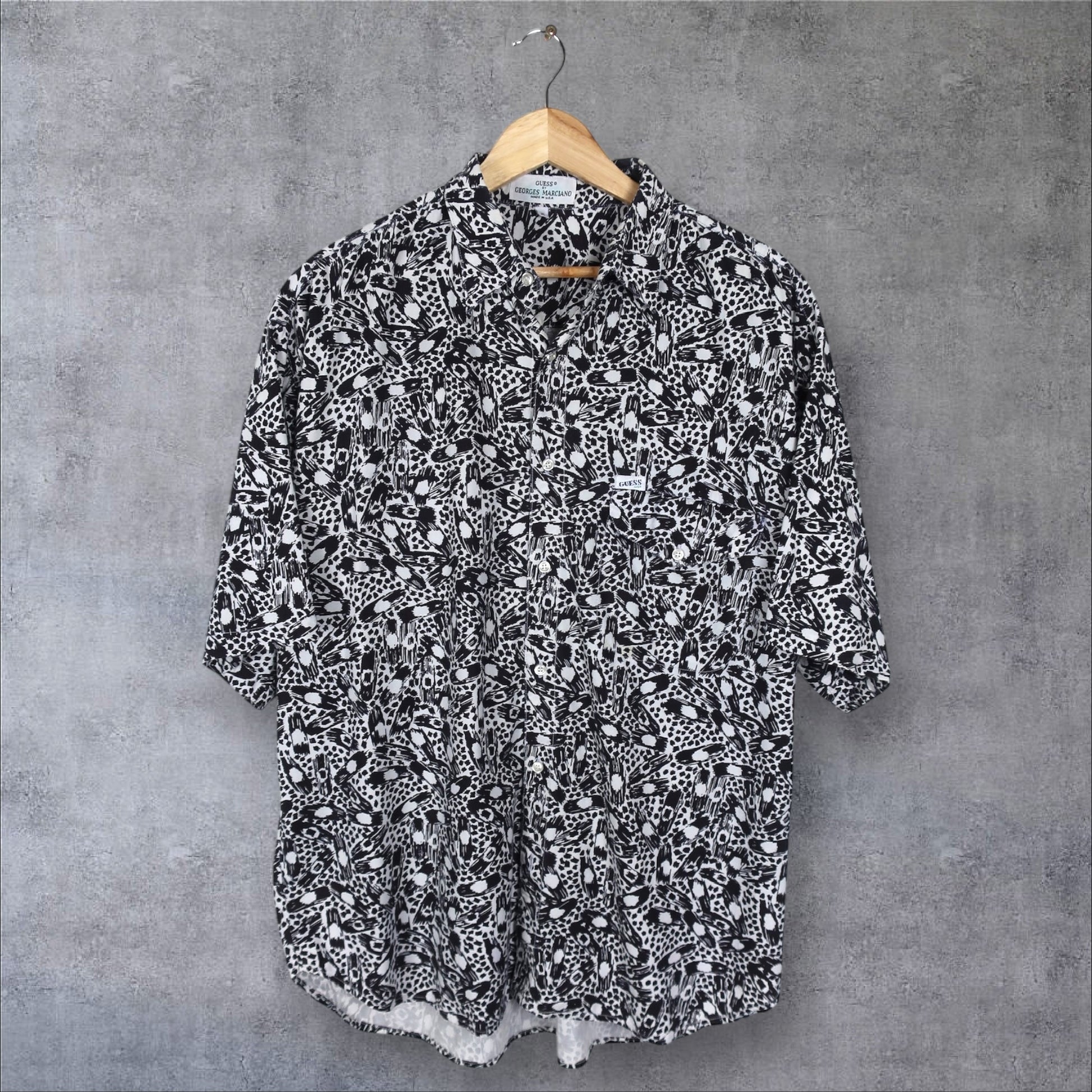 VINTAGE GUESS BUTTON-UP SHIRT - XL