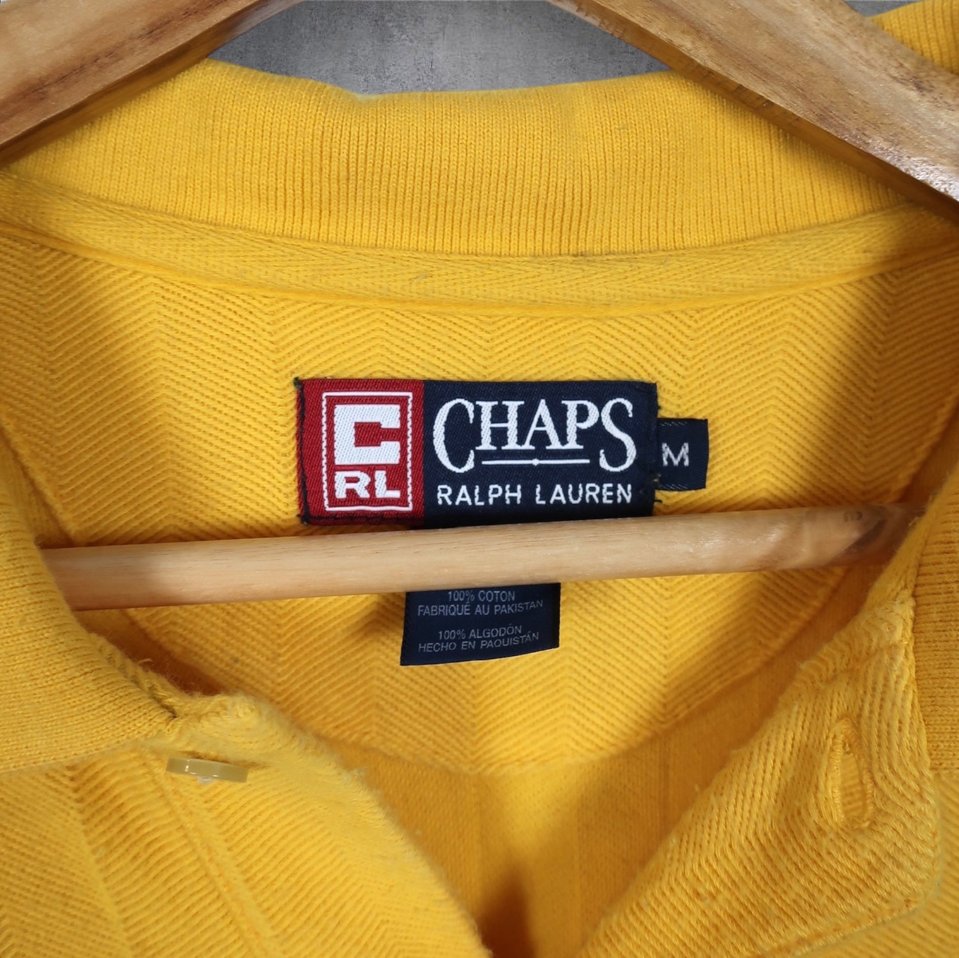 VINTAGE CHAPS RALPH LAUREN POLO SHIRT - M/L