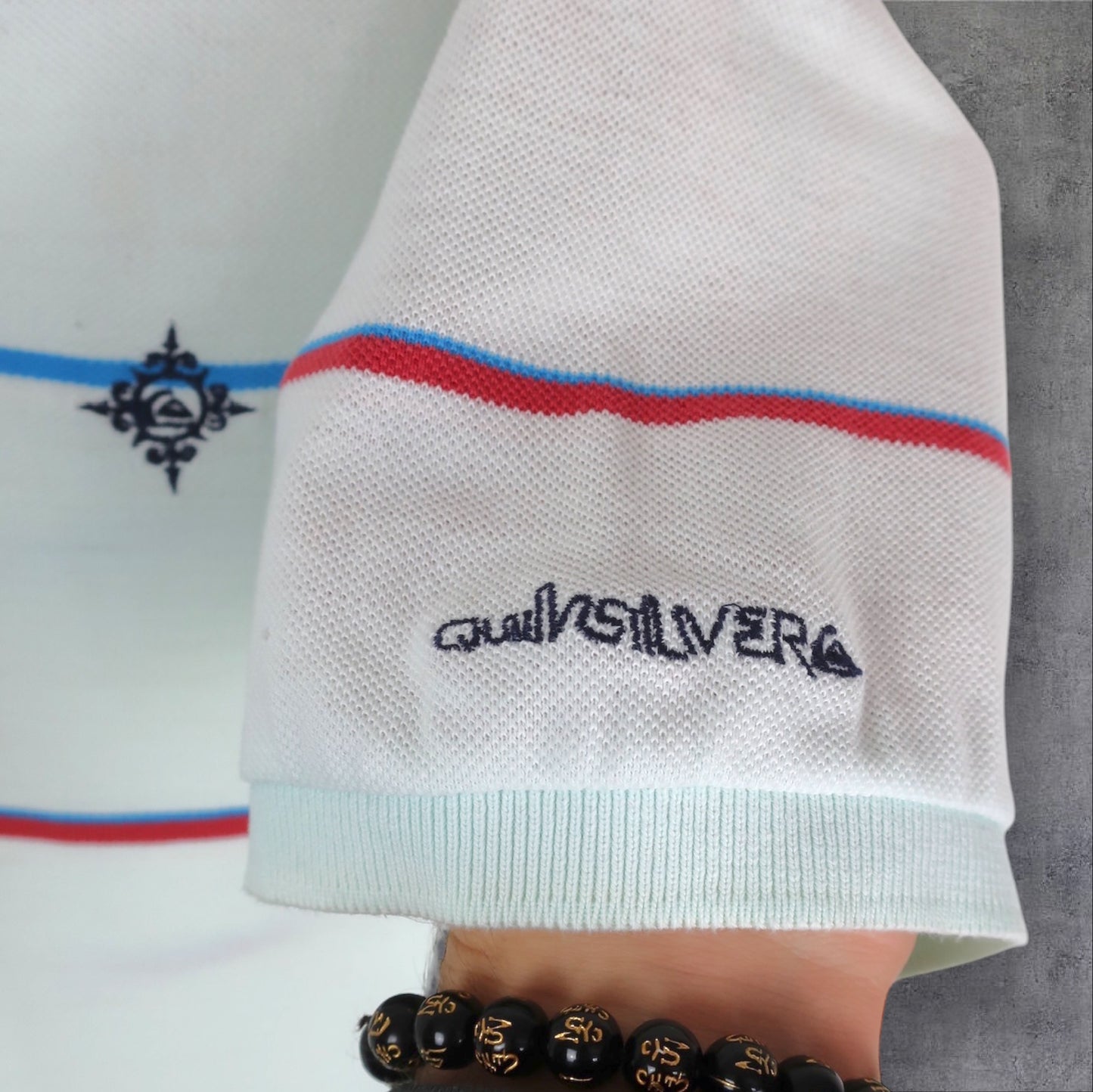 VINTAGE QUIKSILVER POLO SHIRT - M