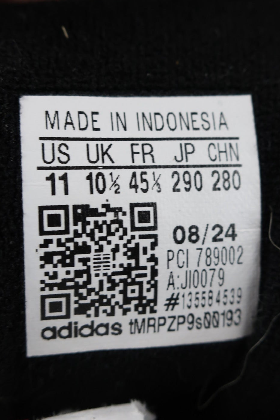 BLACK & WHITE ADIDAS SUPERSTAR II - SIZE 11