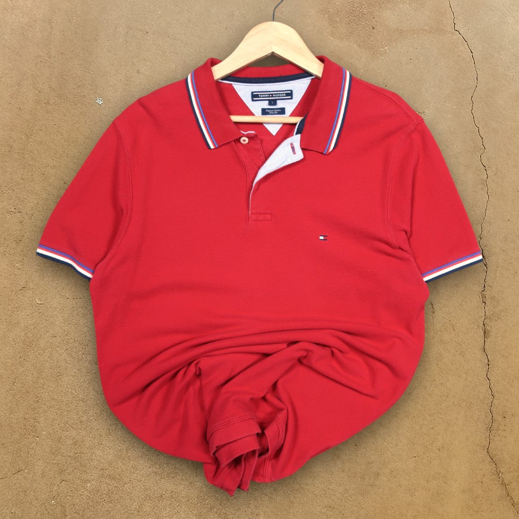 VINTAGE TOMMY HILFIGER POLO SHIRT - L