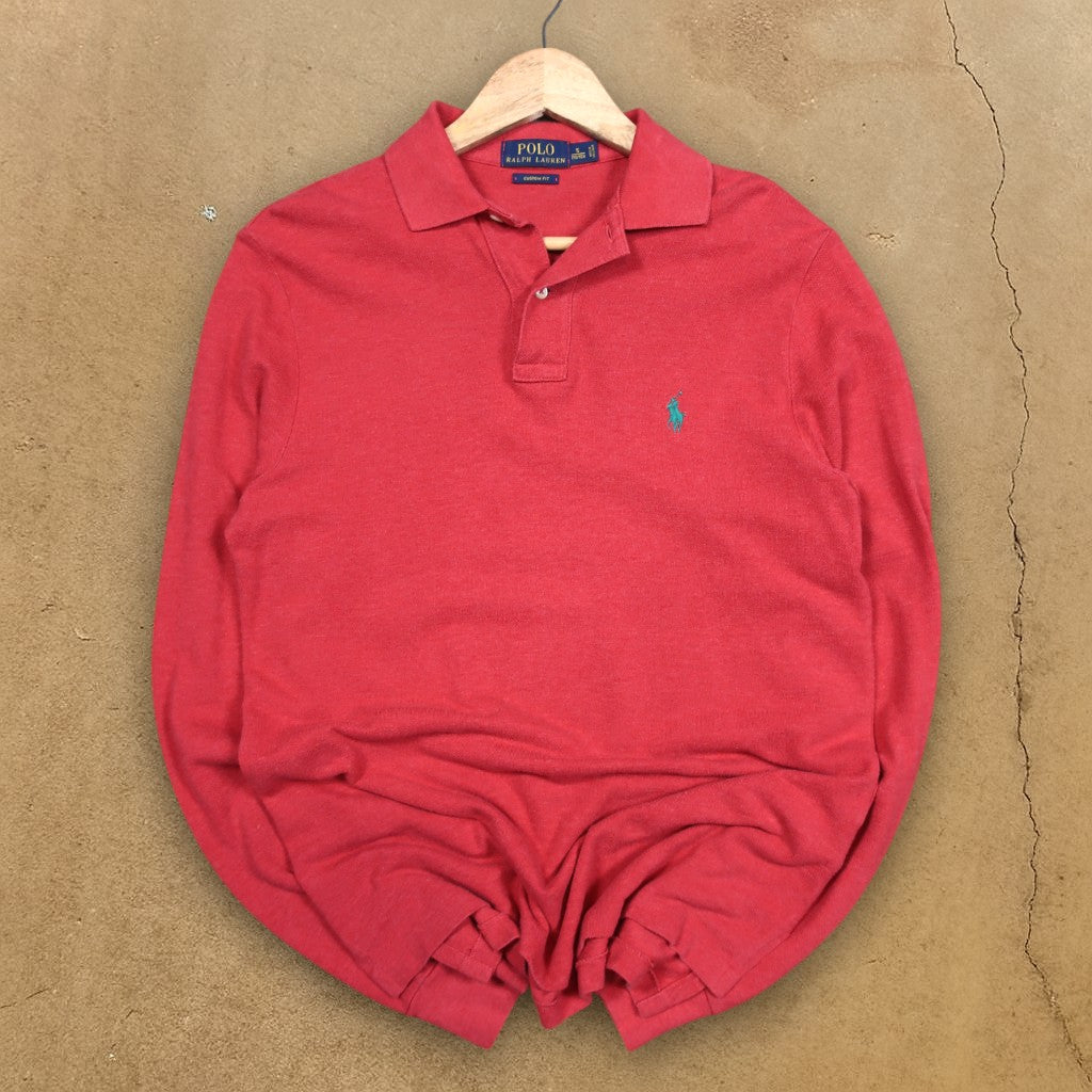 VINTAGE LONG-SLEEVE POLO RALPH LAUREN POLO SHIRT - S