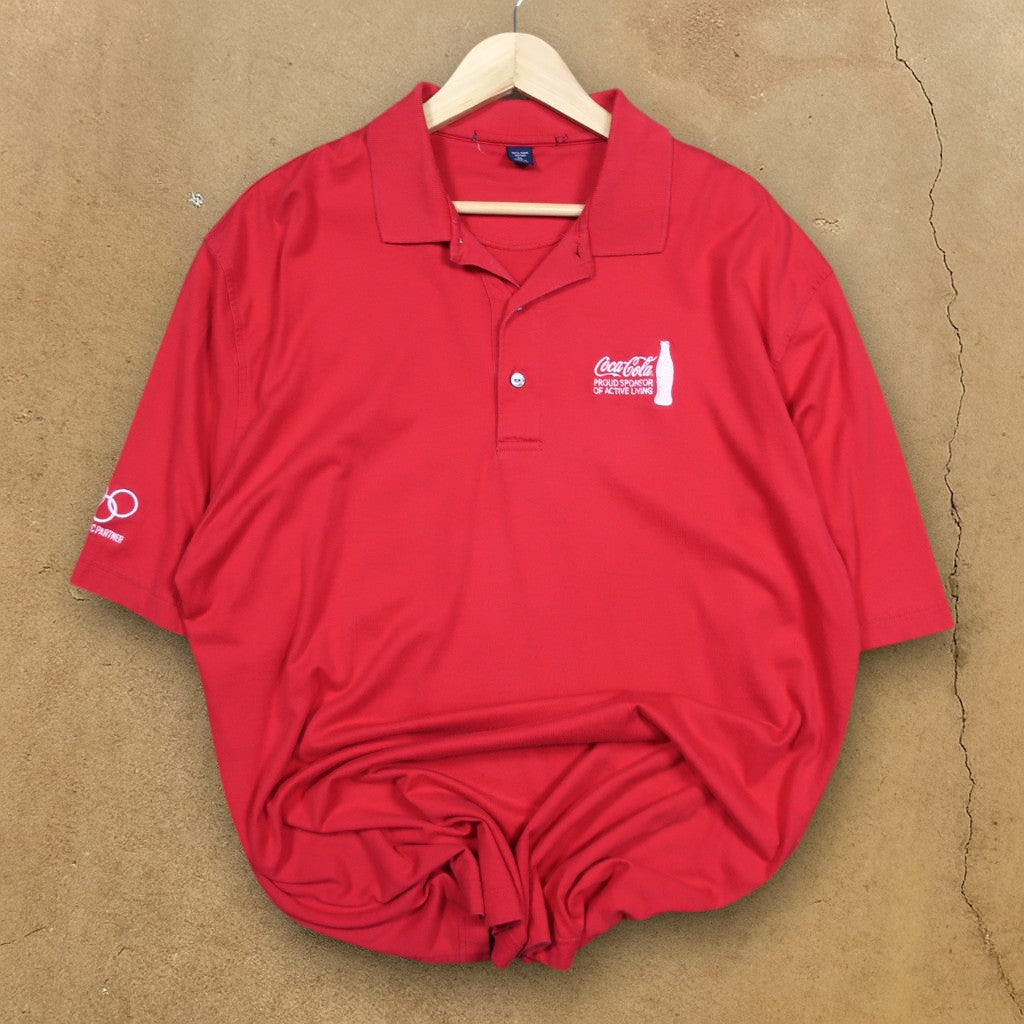 VINTAGE COCA COLA POLO SHIRT - XL