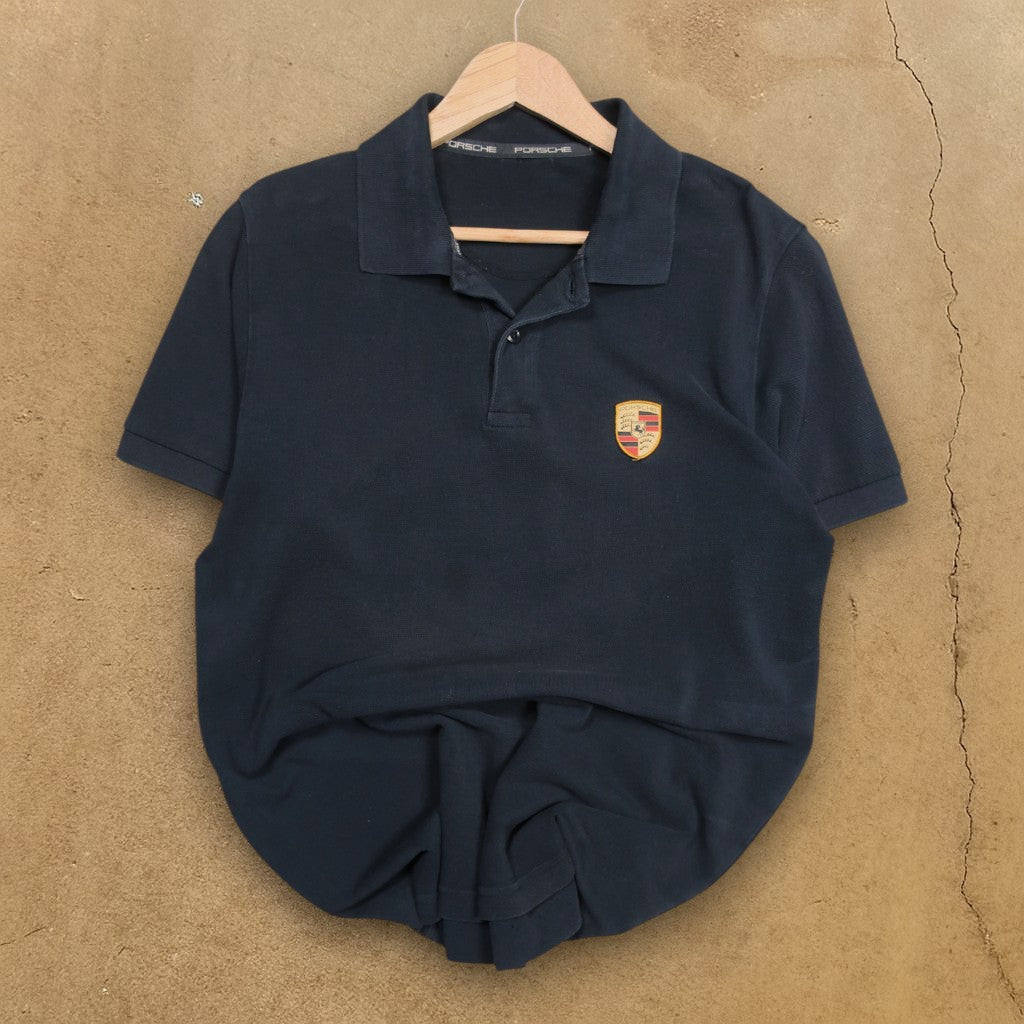 VINTAGE PORSCHE POLO SHIRT - S/M