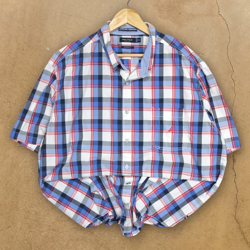 VINTAGE NAUTICA BUTTON-UP SHIRT - XXL