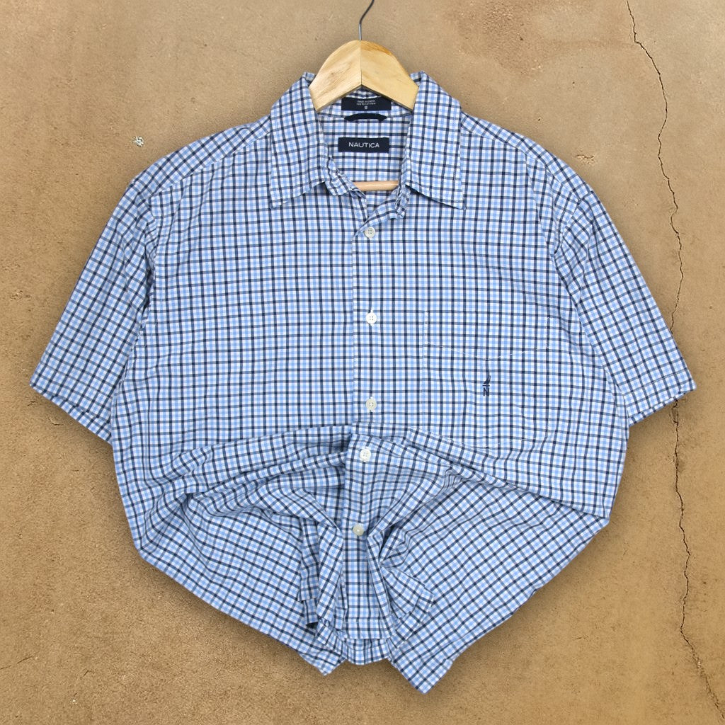 VINTAGE NAUTICA BUTTON-UP SHIRT - S