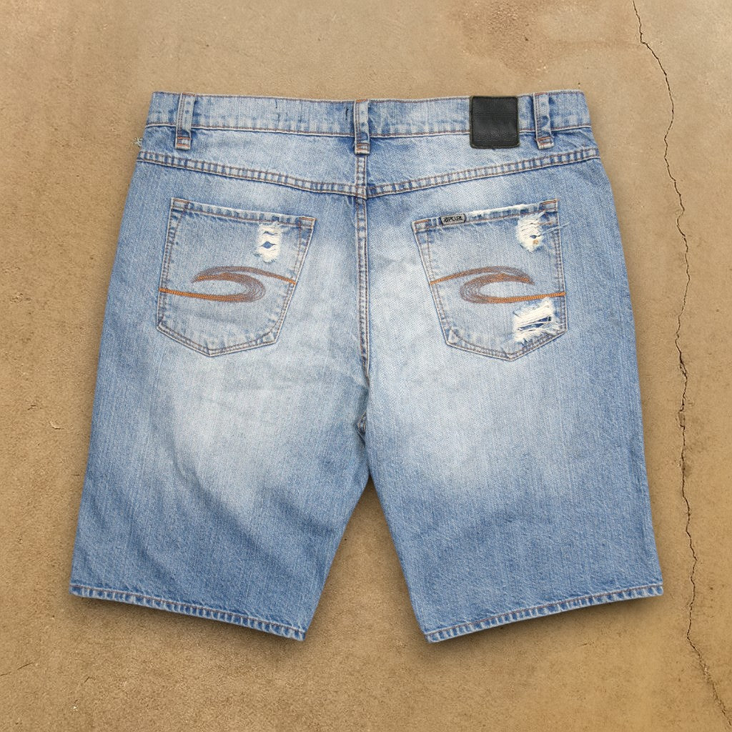 VINTAGE RIPCURL DENIM SHORTS - 38