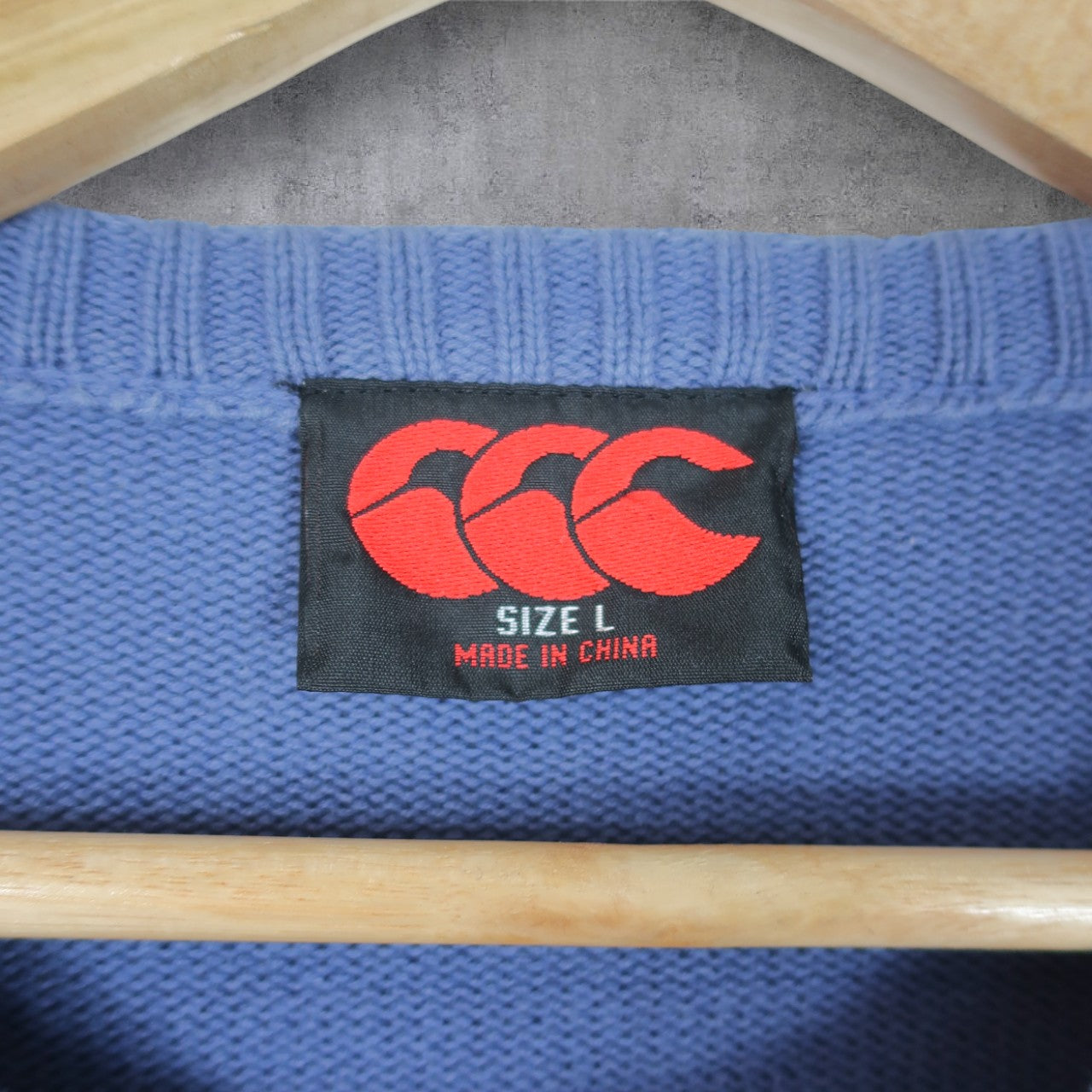 VINTAGE CANTERBURY KNIT SWEATER - L