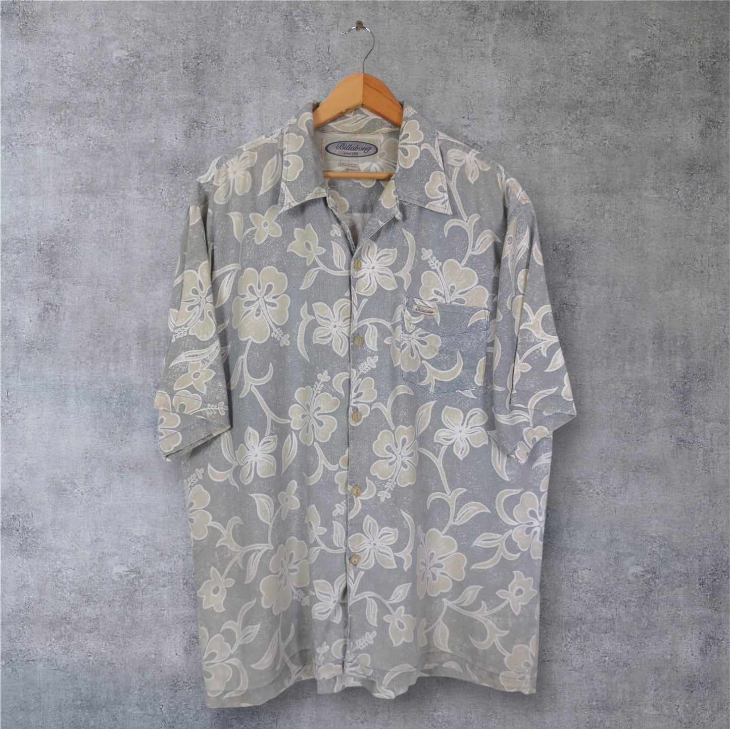 VINTAGE BILLABONG BUTTON-UP SHIRT - L
