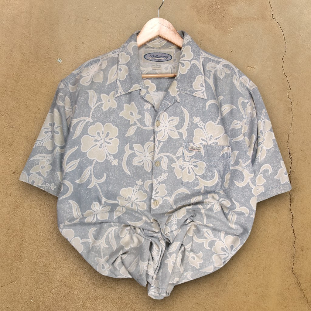VINTAGE BILLABONG BUTTON-UP SHIRT - L