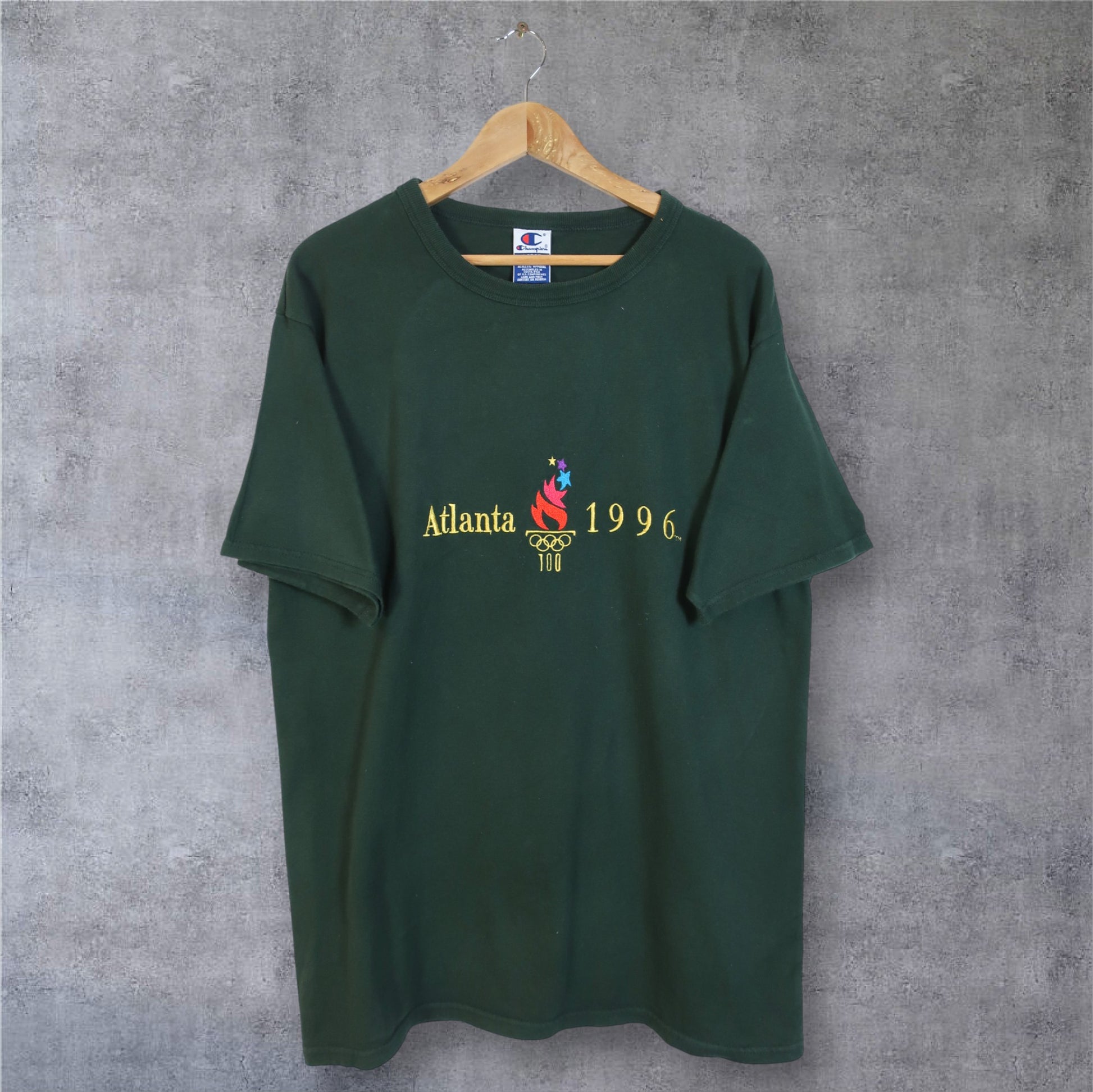 VINTAGE 1996 ATLANTA SUMMER OLYMPIC GAMES CHAMPION T-SHIRT - L