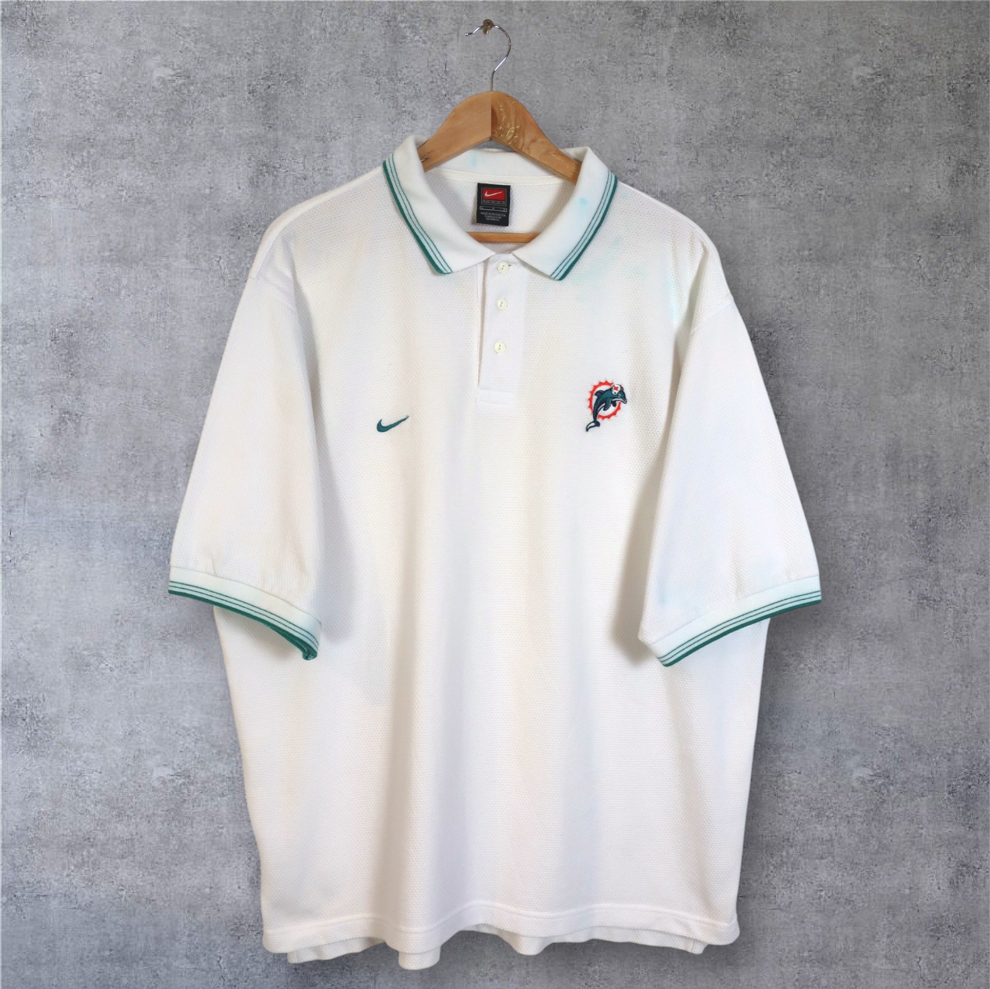 VINTAGE NIKE x DOLPHINS POLO SHIRT - XL