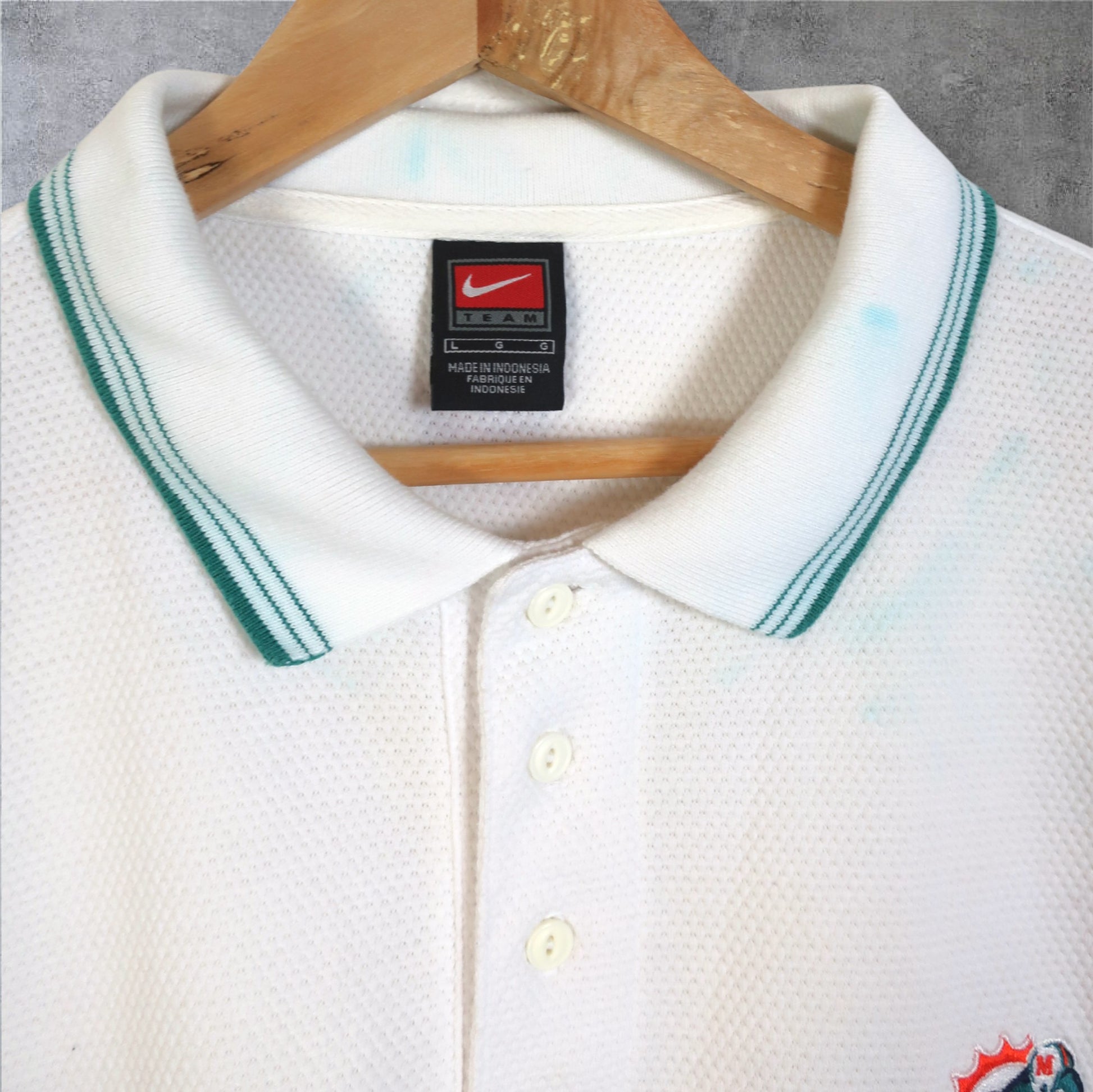 VINTAGE NIKE x DOLPHINS POLO SHIRT - XL