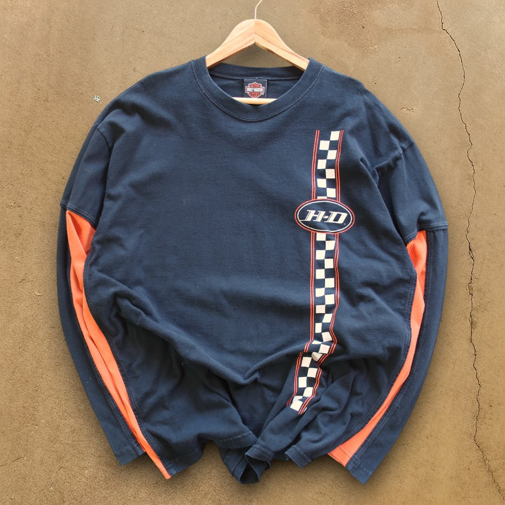 VINTAGE LONG-SLEEVE HARLEY DAVIDSON T-SHIRT - XXL