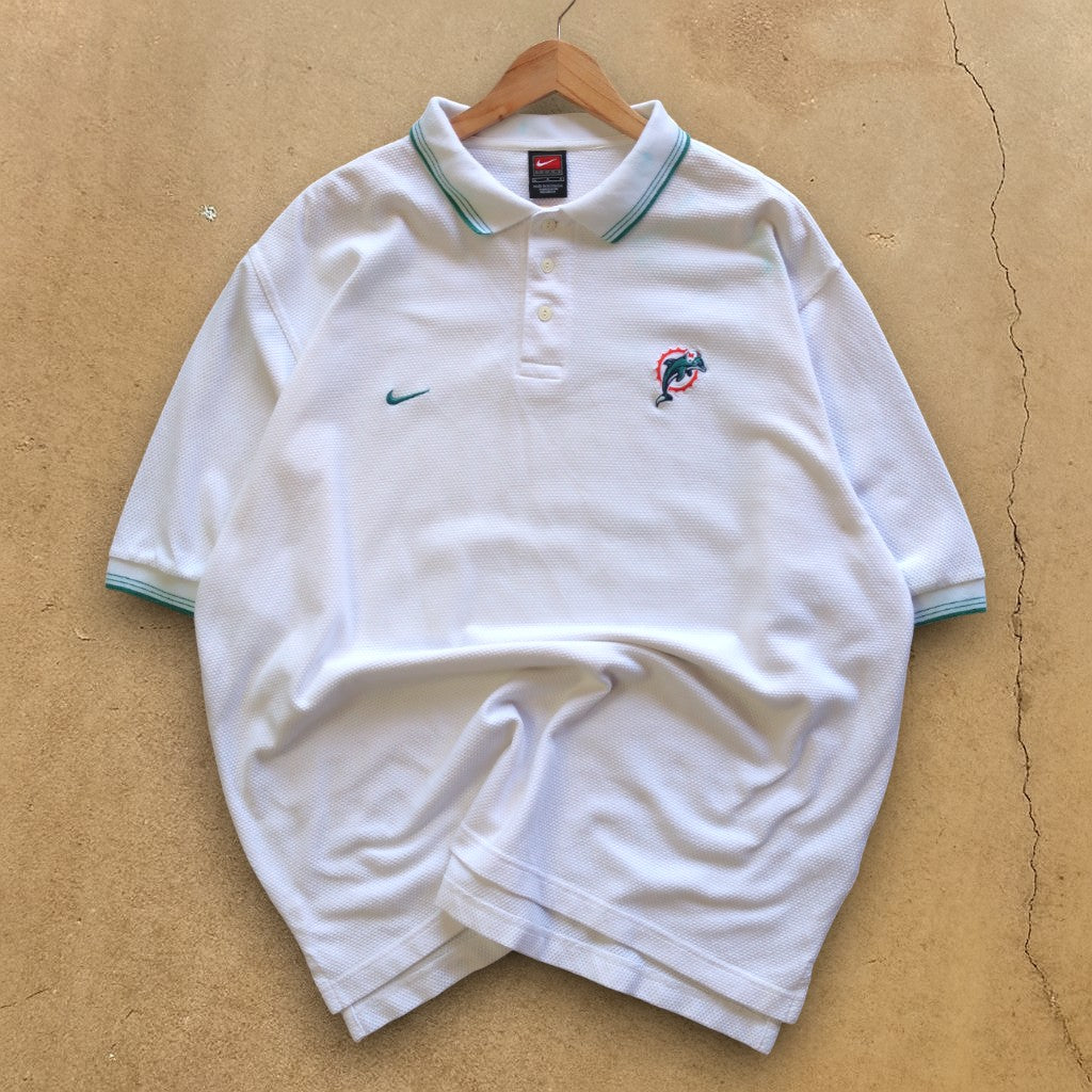 VINTAGE NIKE x DOLPHINS POLO SHIRT - XL