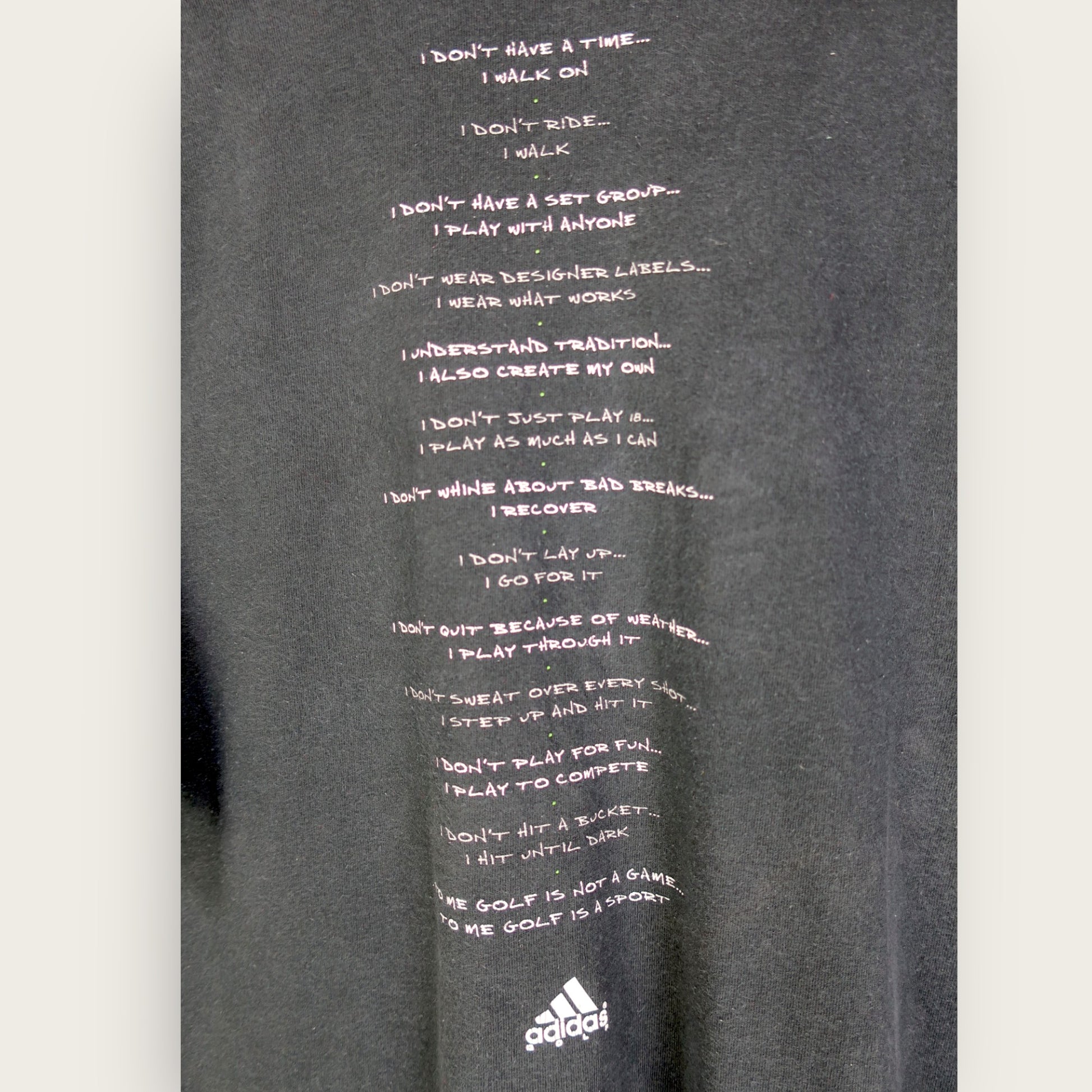 VINTAGE ADIDAS GOLF T-SHIRT - XL