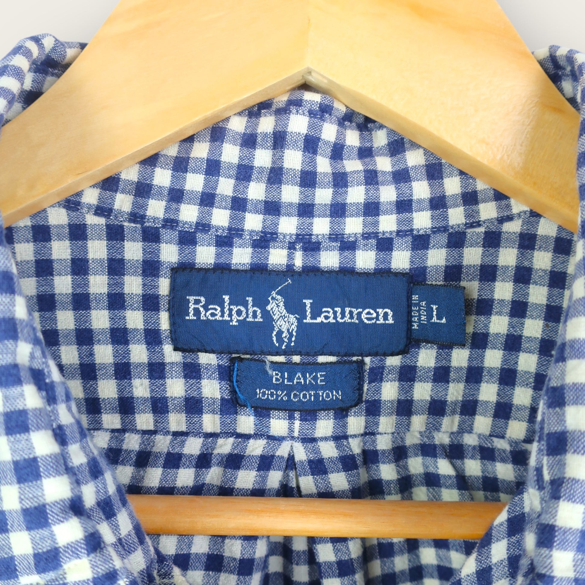 VINTAGE LONG-SLEEVE RALPH LAUREN SHIRT - L
