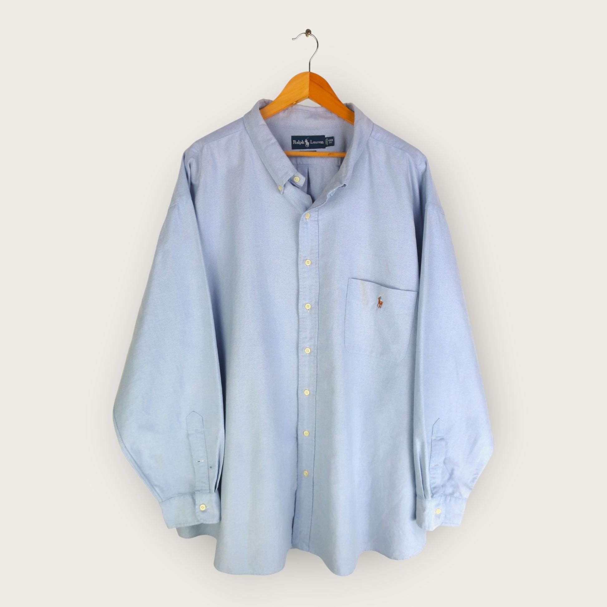 VINTAGE LONG-SLEEVE RALPH LAUREN SHIRT - 4XL
