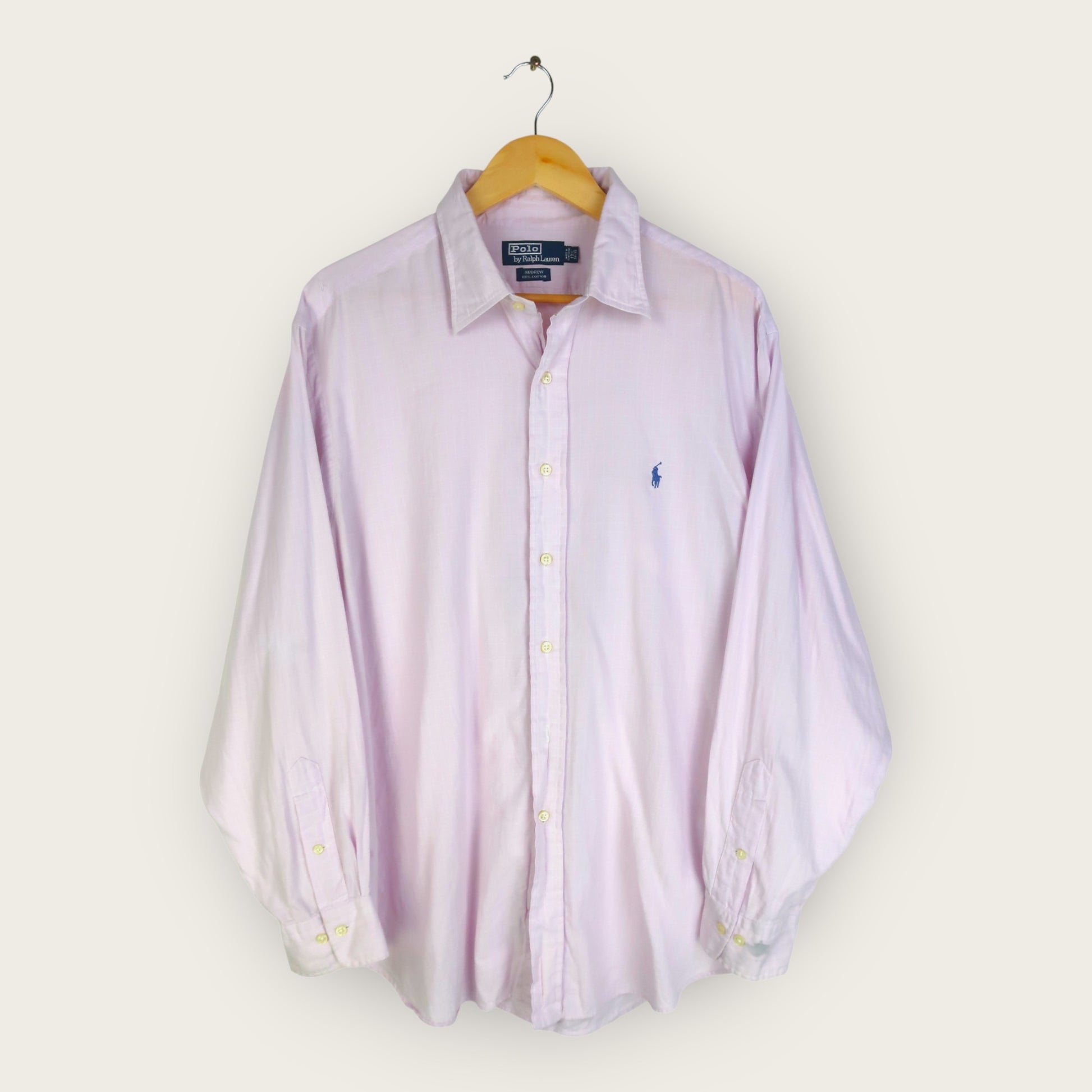 VINTAGE LONG-SLEEVE RALPH LAUREN SHIRT - XL