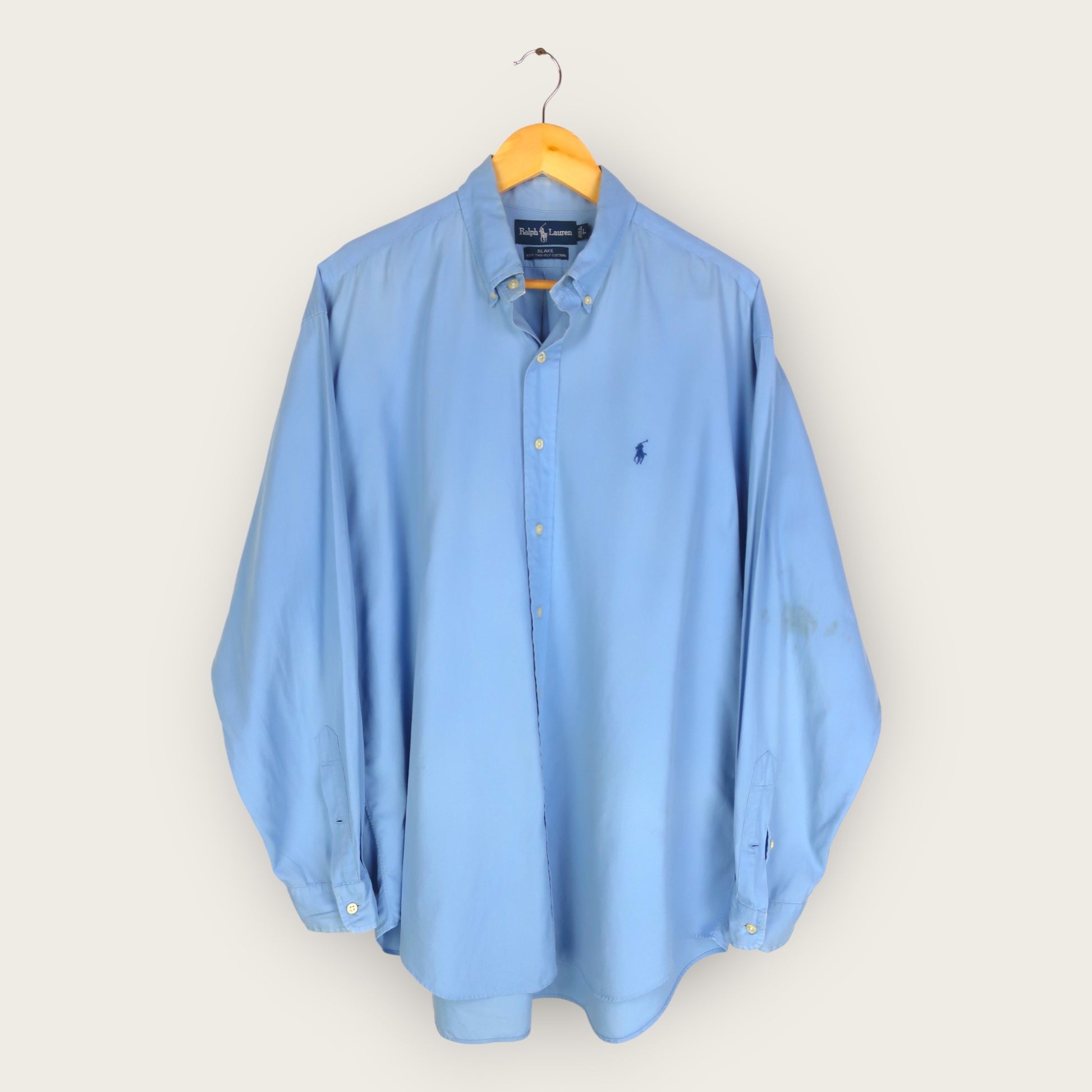VINTAGE LONG-SLEEVE RALPH LAUREN SHIRT - L