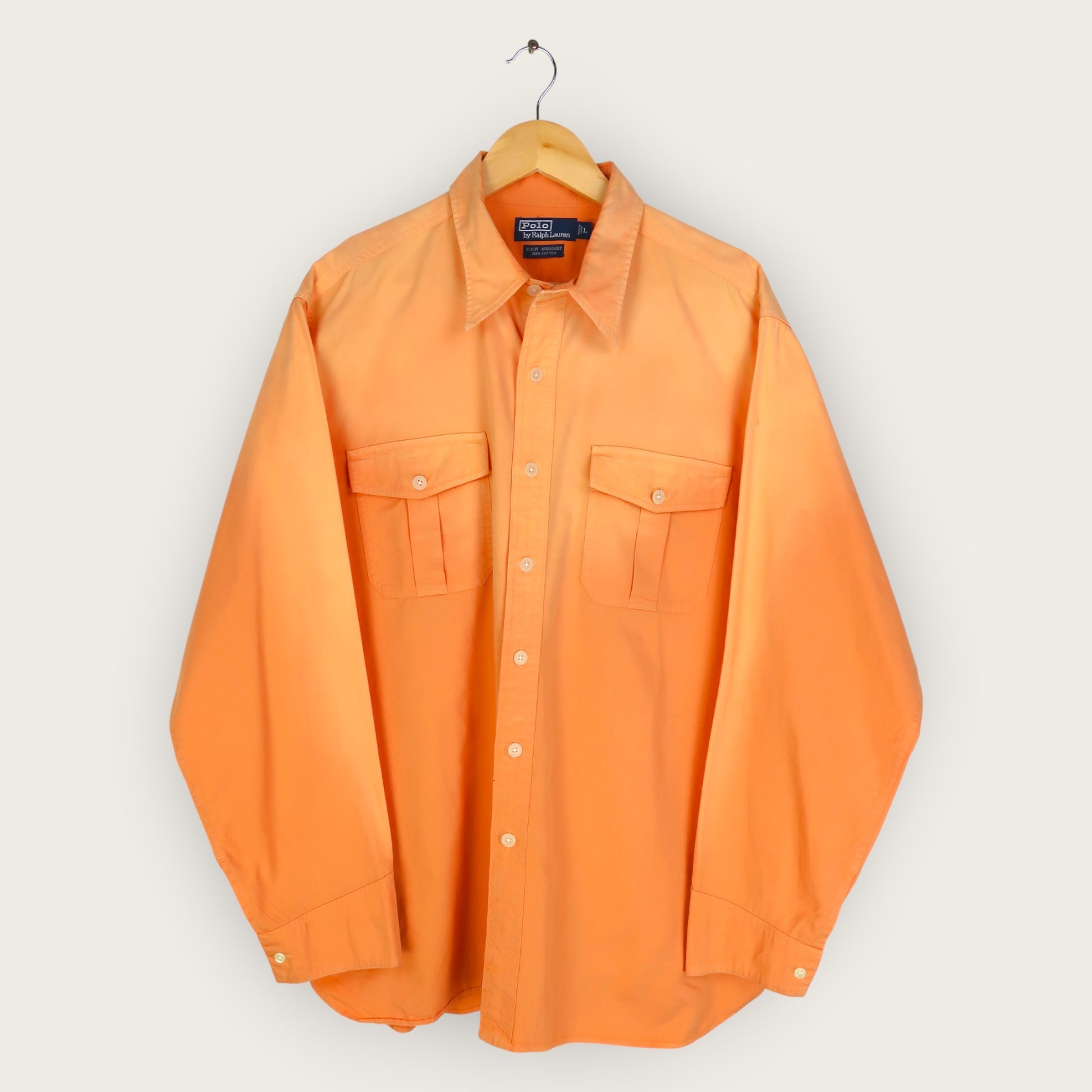 VINTAGE LONG-SLEEVE RALPH LAUREN SHIRT - L