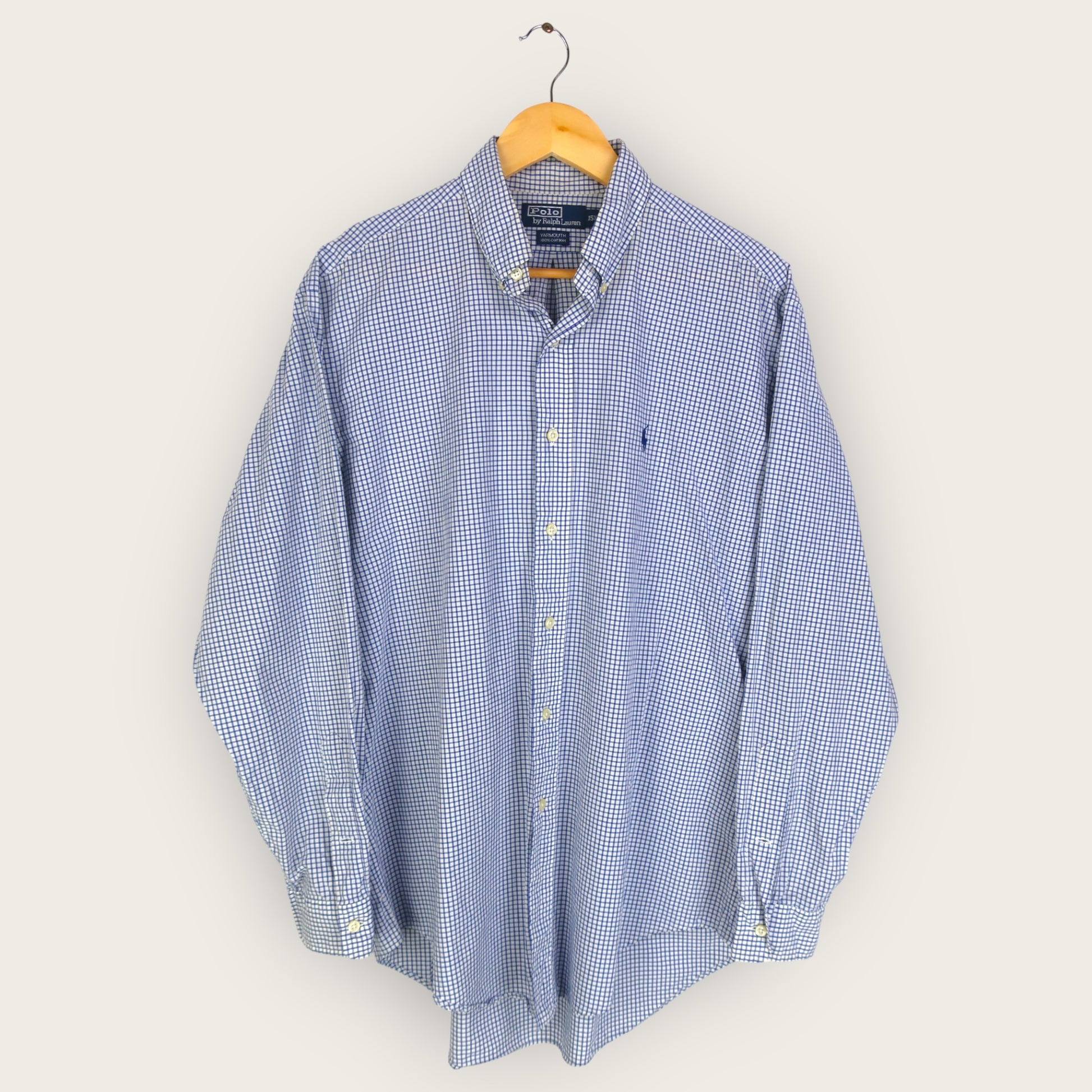 VINTAGE LONG-SLEEVE RALPH LAUREN BUTTON-UP SHIRT - L/XL