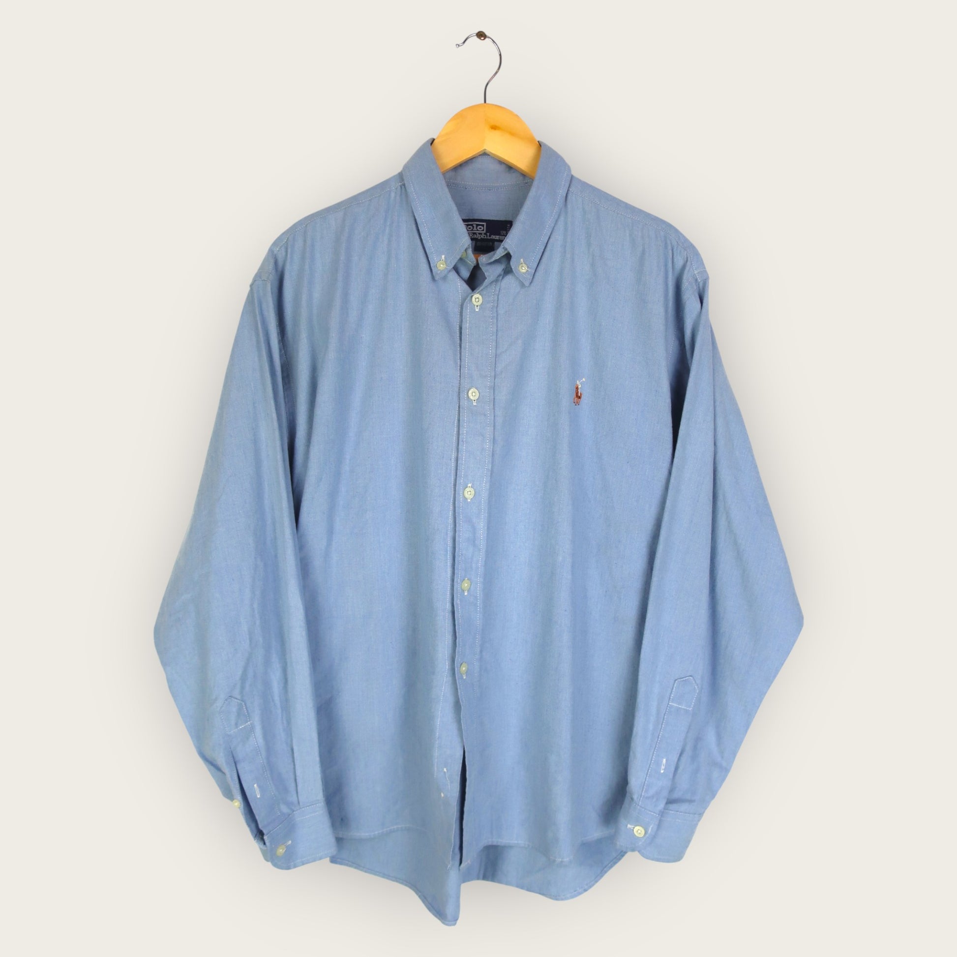 VINTAGE LONG-SLEEVE RALPH LAUREN SHIRT - L/XL