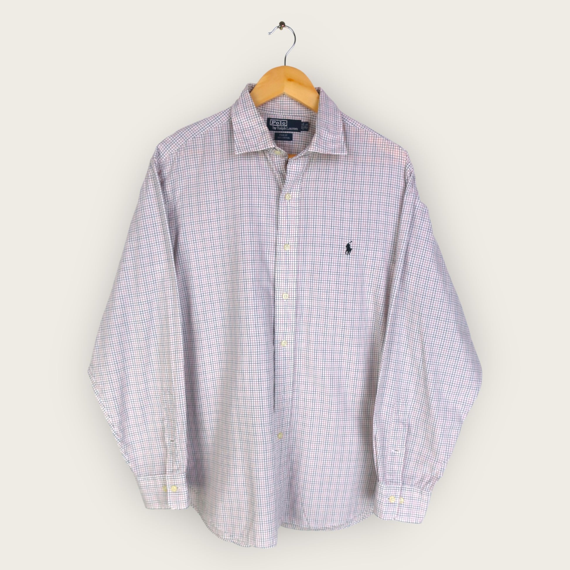 VINTAGE LONG-SLEEVE RALPH LAUREN SHIRT - L