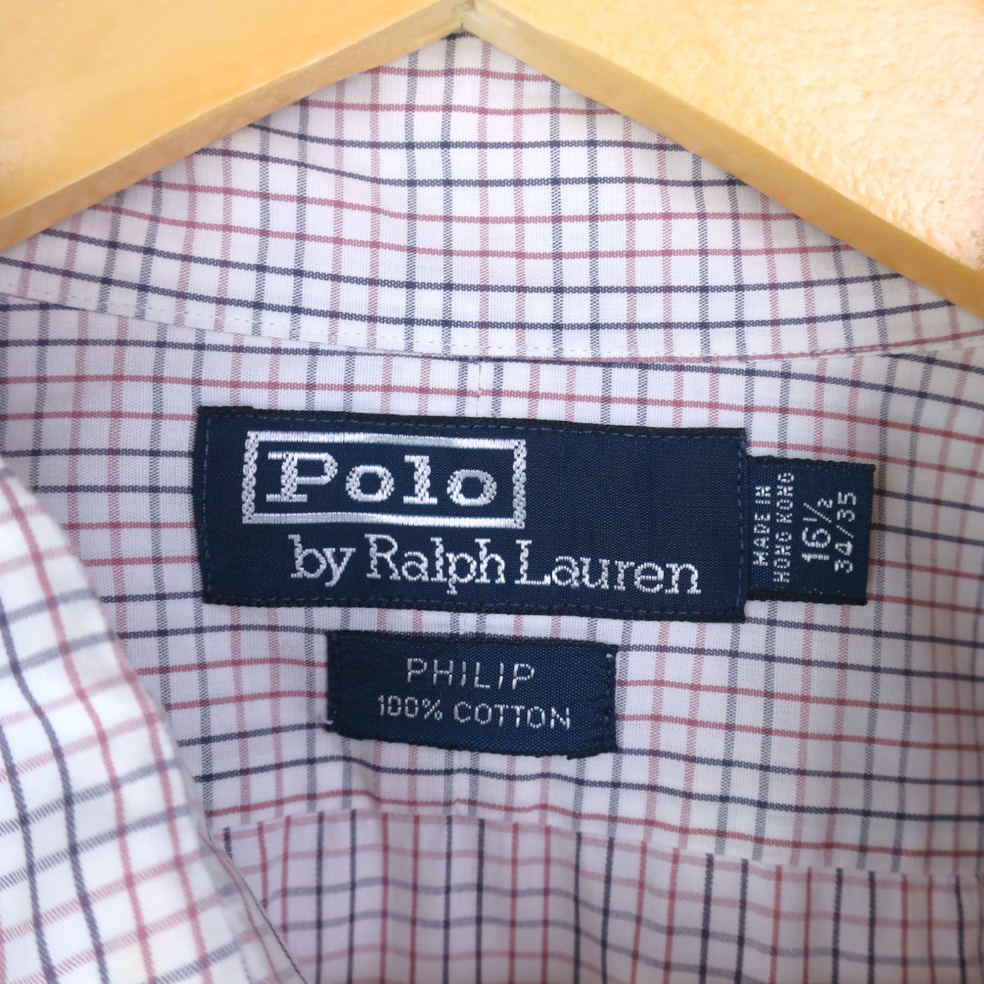 VINTAGE LONG-SLEEVE RALPH LAUREN SHIRT - L