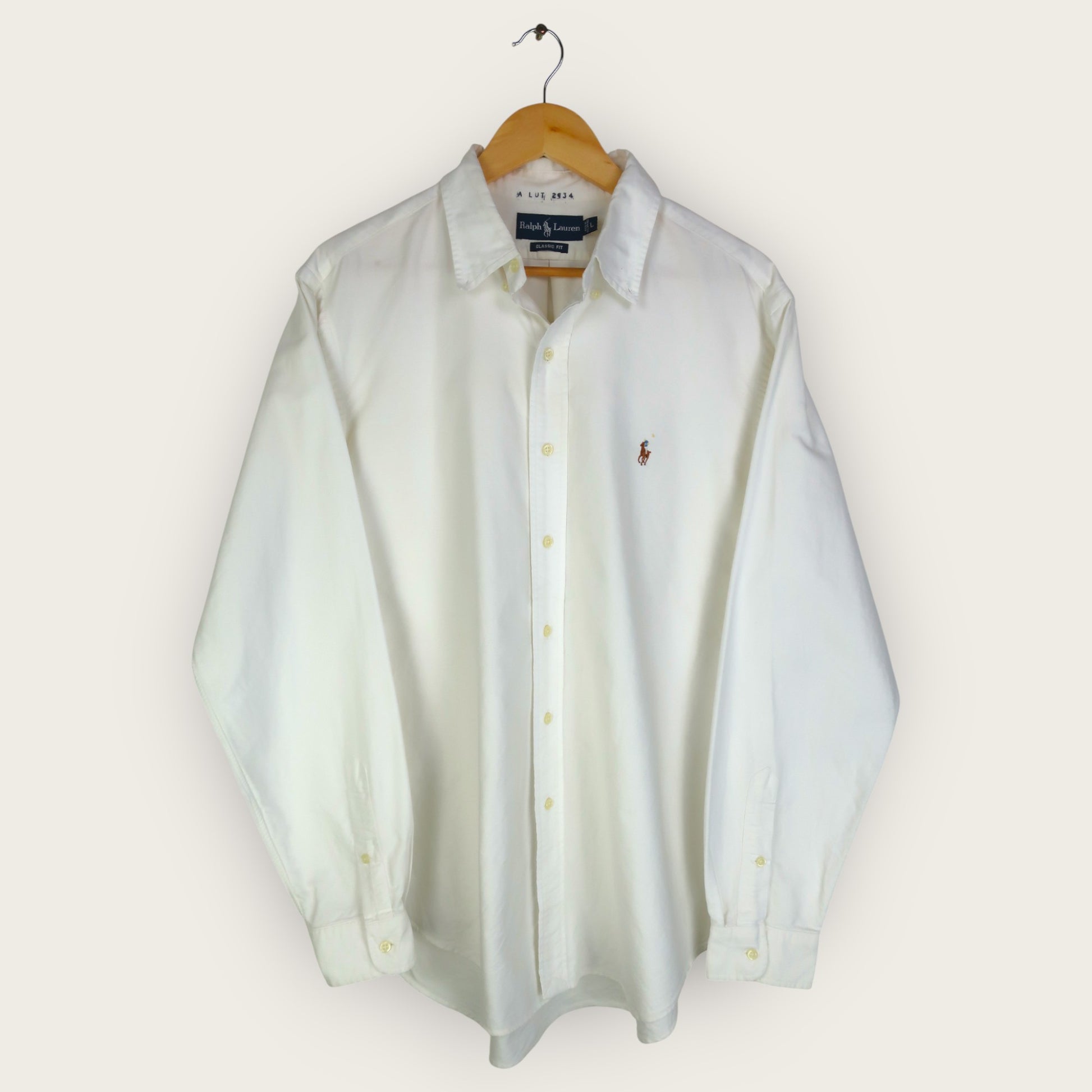 VINTAGE LONG-SLEEVE RALPH LAUREN SHIRT - L
