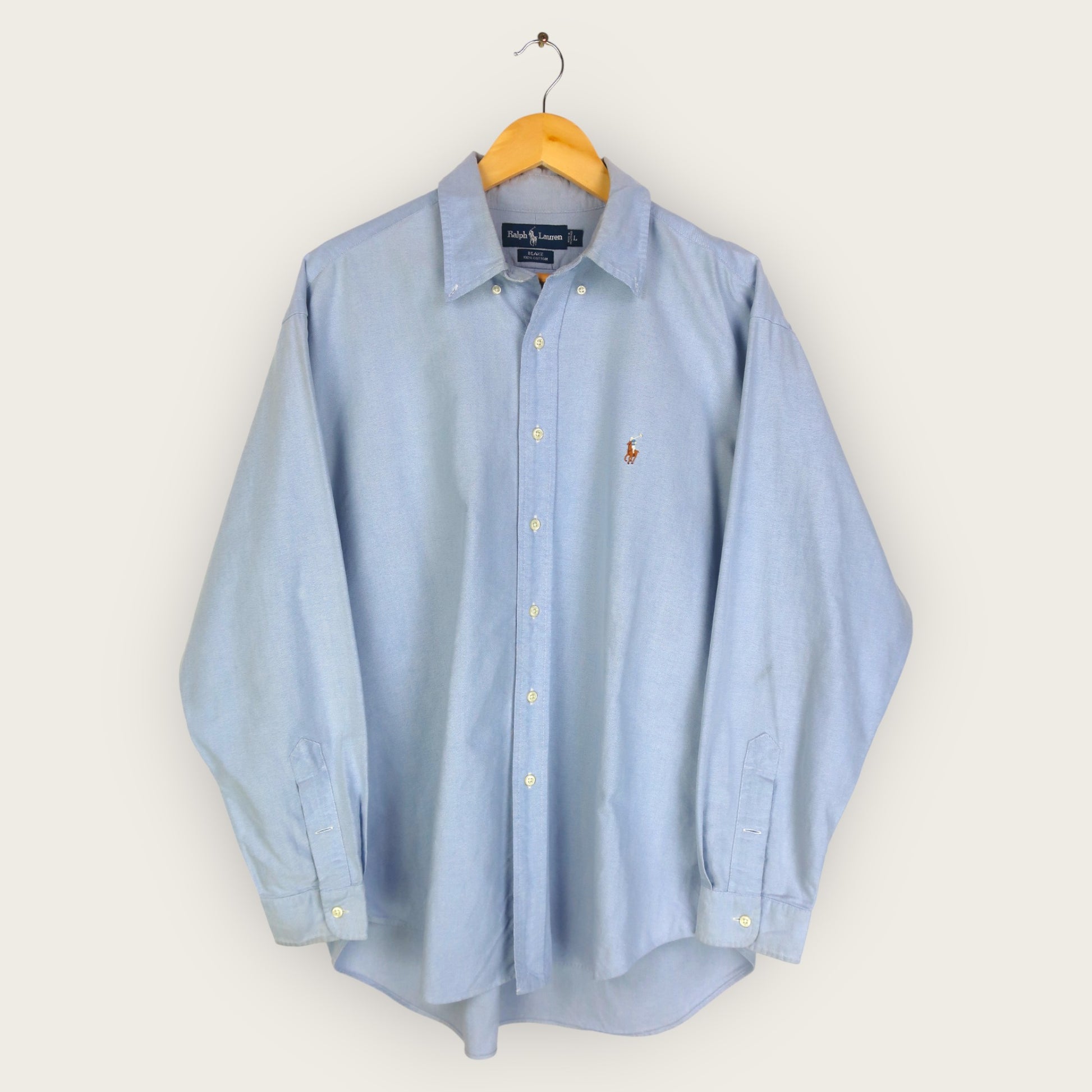 VINTAGE LONG-SLEEVE RALPH LAUREN SHIRT - L/XL