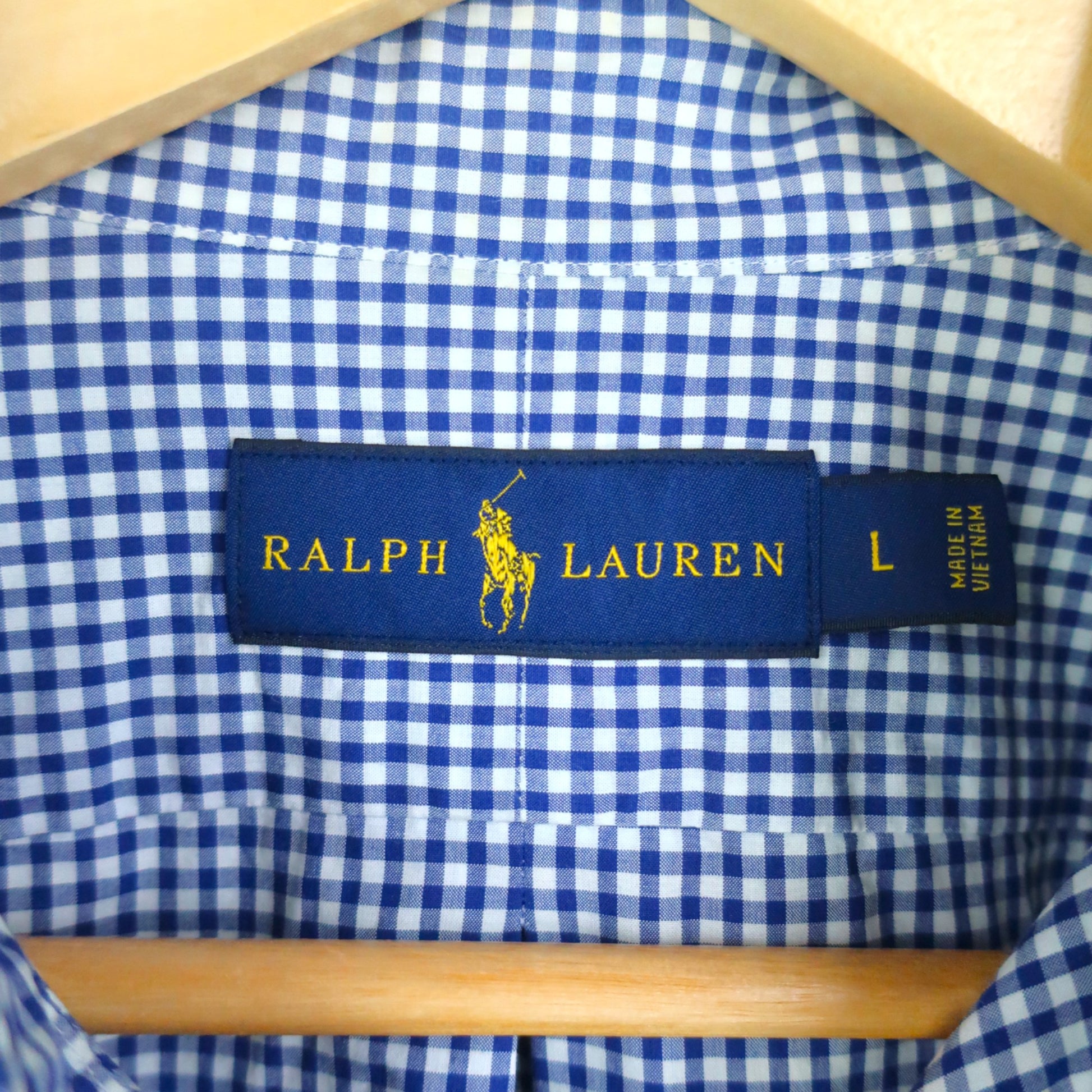 VINTAGE LONG-SLEEVE RALPH LAUREN SHIRT - L