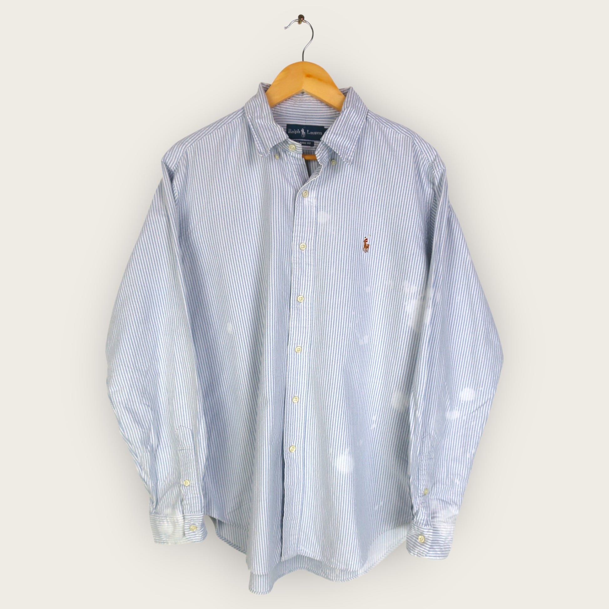 VINTAGE LONG-SLEEVE RALPH LAUREN SHIRT - L