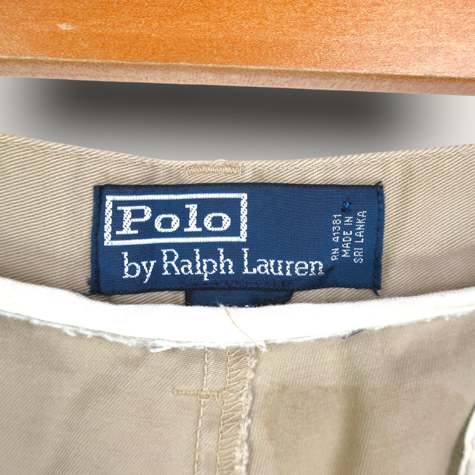 VINTAGE RALPH LAUREN PLEATED CHINO SHORTS - 36"