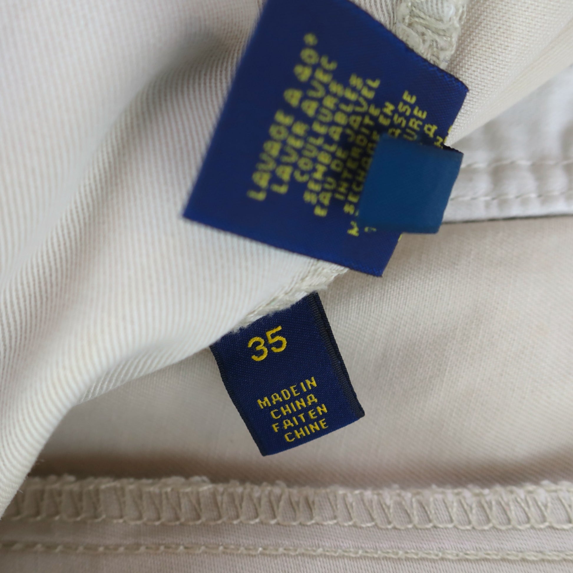 VINTAGE RALPH LAUREN CHINO SHORTS - 35"