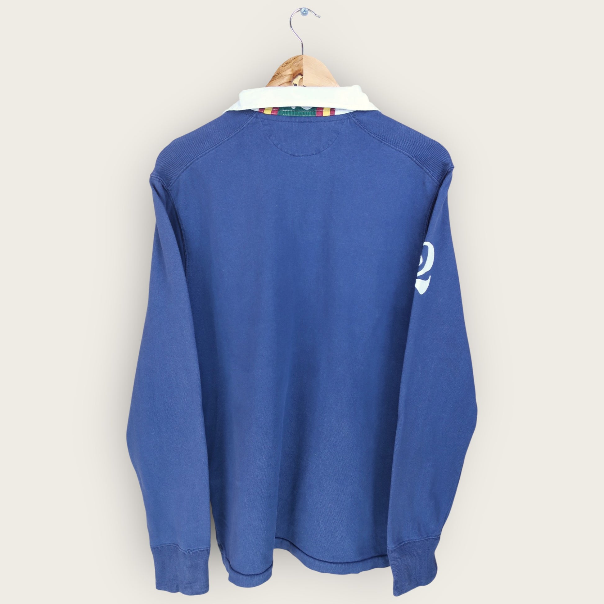 VINTAGE LONG-SLEEVE RALPH LAUREN RUGBY POLO SHIRT - M