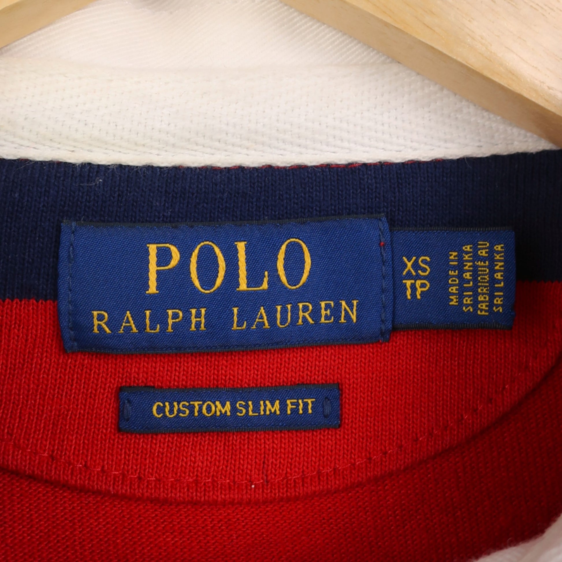 VINTAGE LONG-SLEEVE RALPH LAUREN RUGBY POLO SHIRT - XS