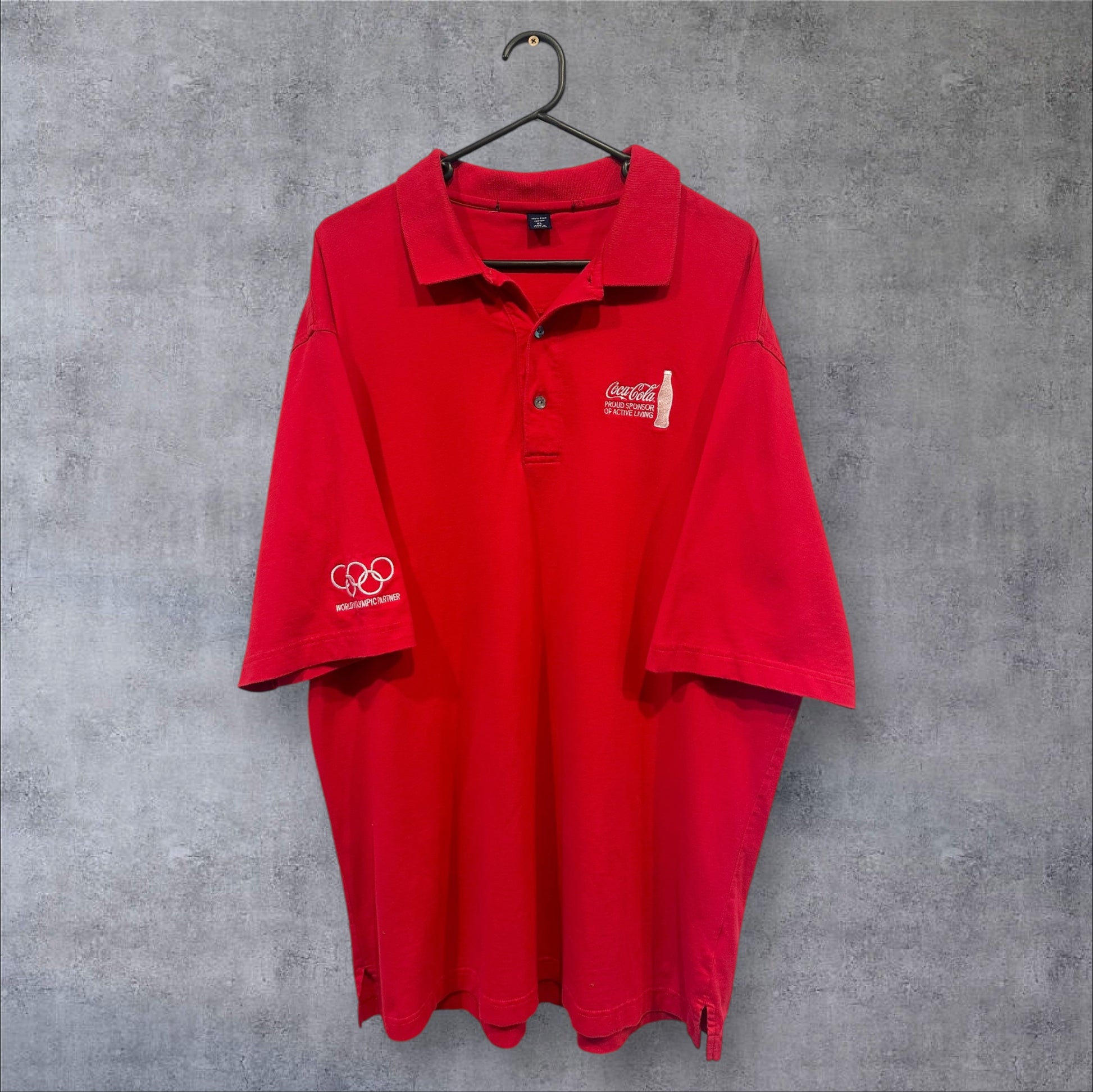 VINTAGE COCA COLA POLO SHIRT - XL