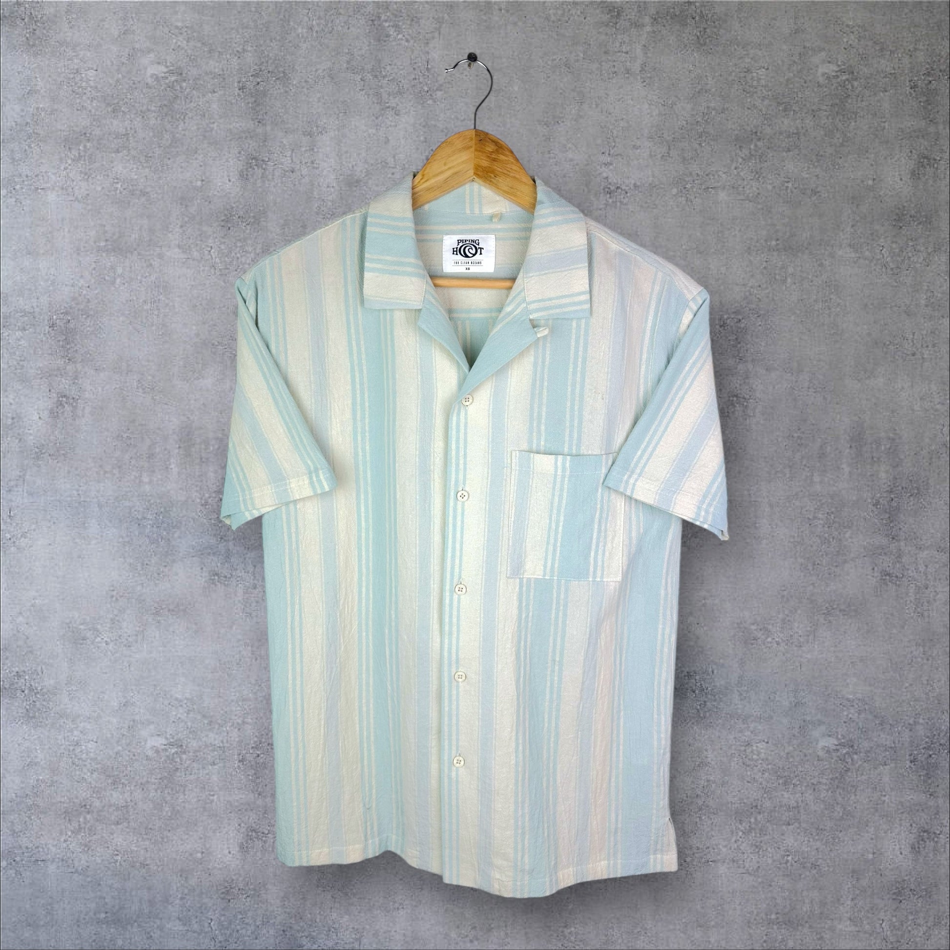 PIPING HOT BUTTON-UP SHIRT - XS