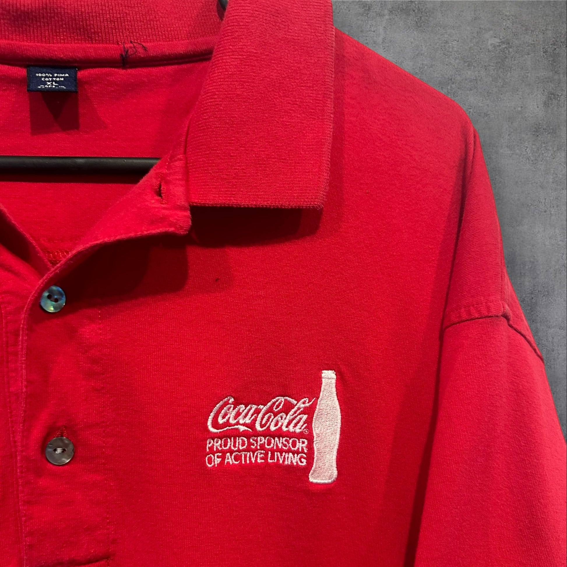 VINTAGE COCA COLA POLO SHIRT - XL