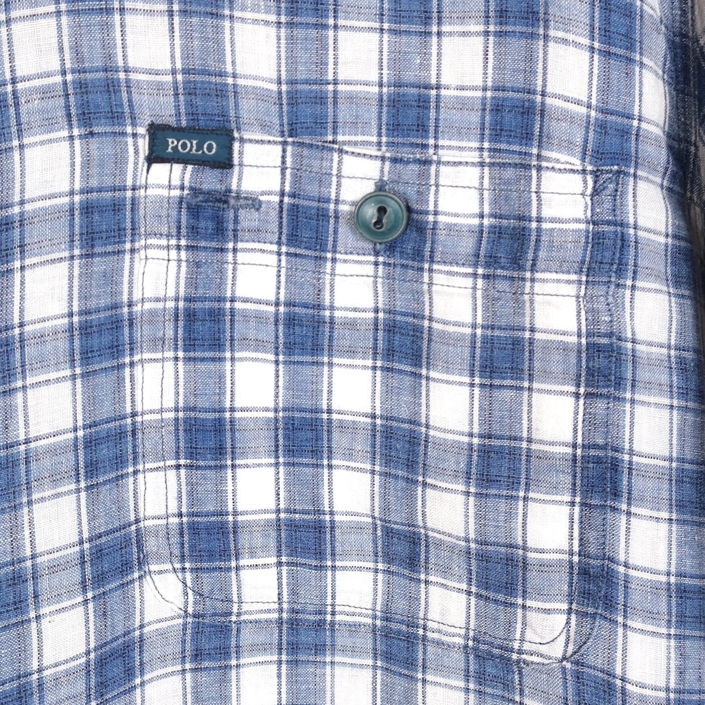 VINTAGE POLO RALPH LAUREN BUTTON-UP SHIRT - L