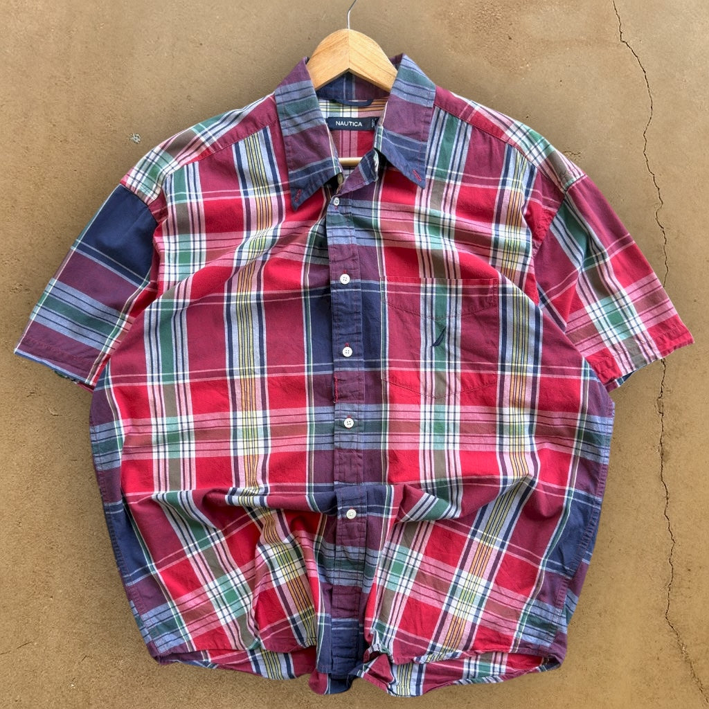 VINTAGE NAUTICA BUTTON-UP SHIRT - XL