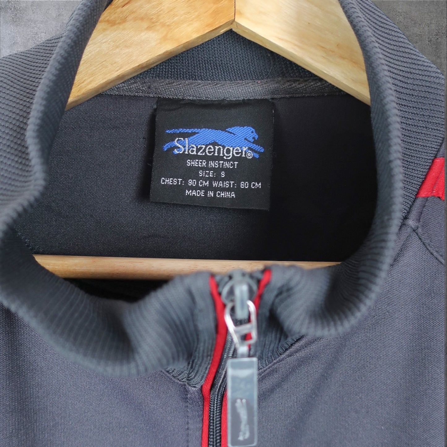 VINTAGE SLAZENGER TRACK JACKET - S